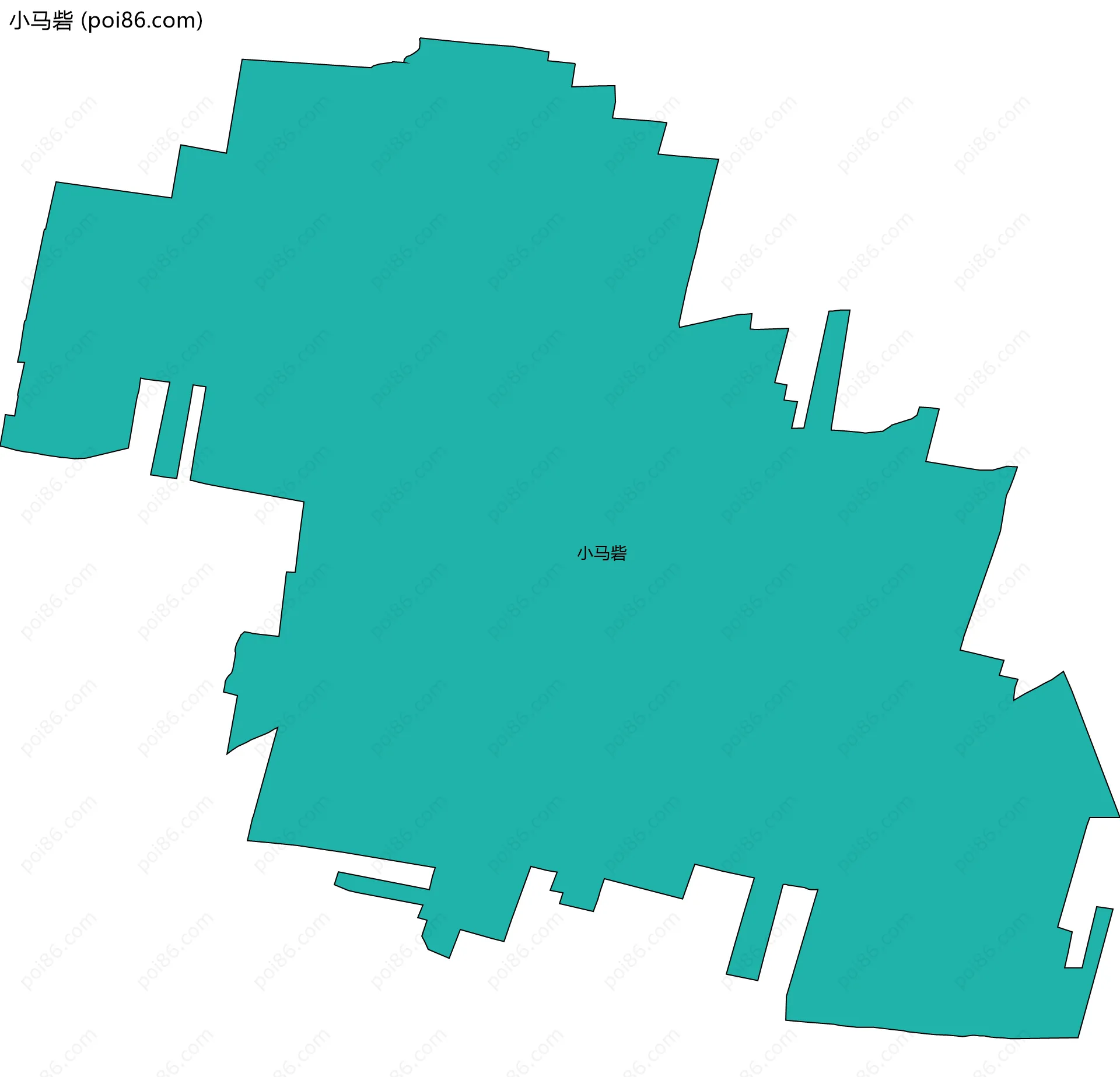 小马砦边界地图