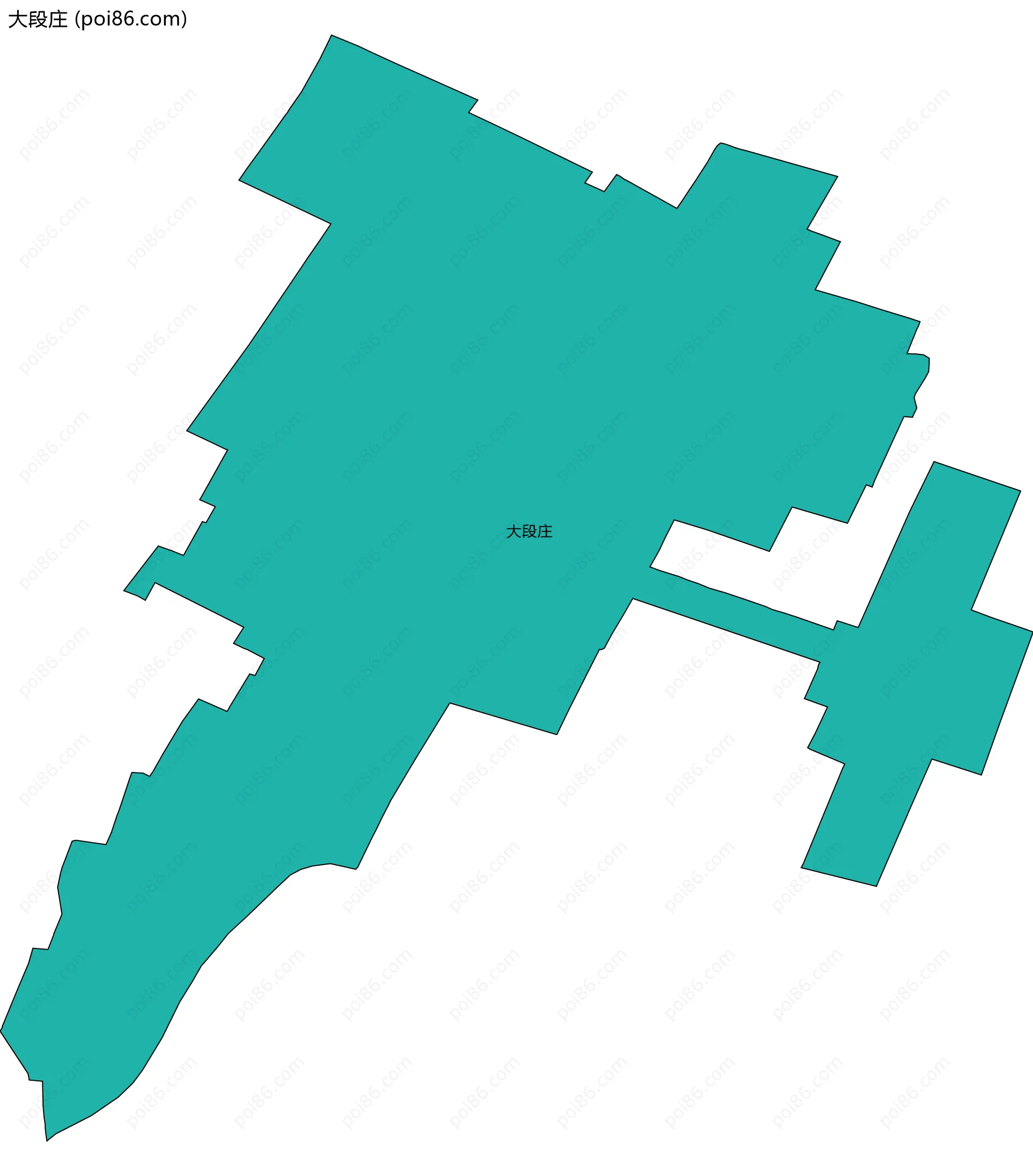 大段庄边界地图