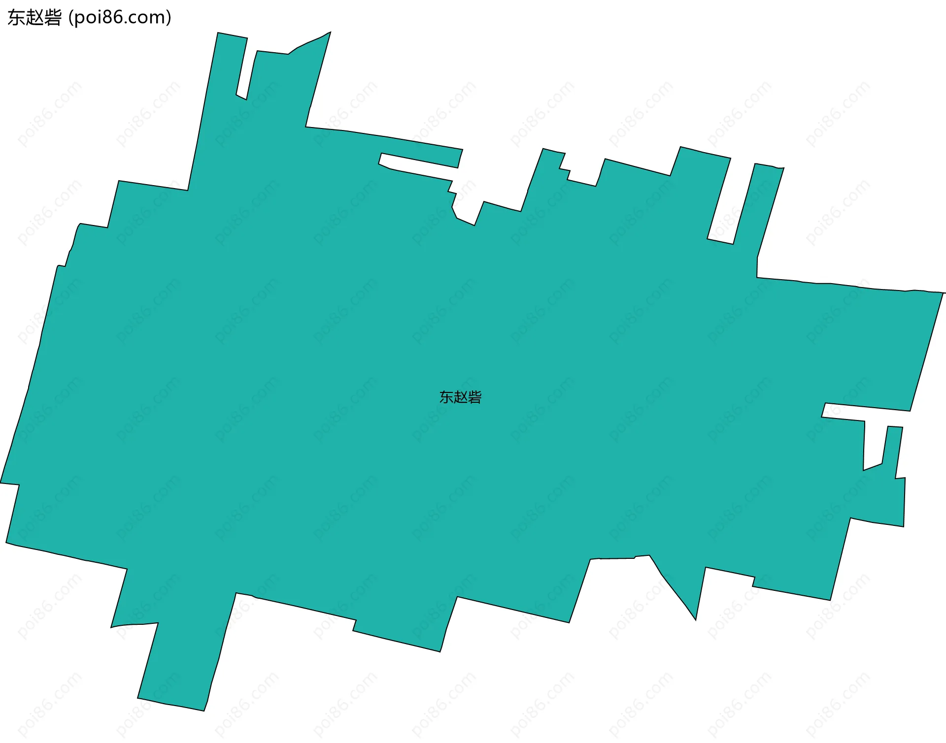 东赵砦边界地图