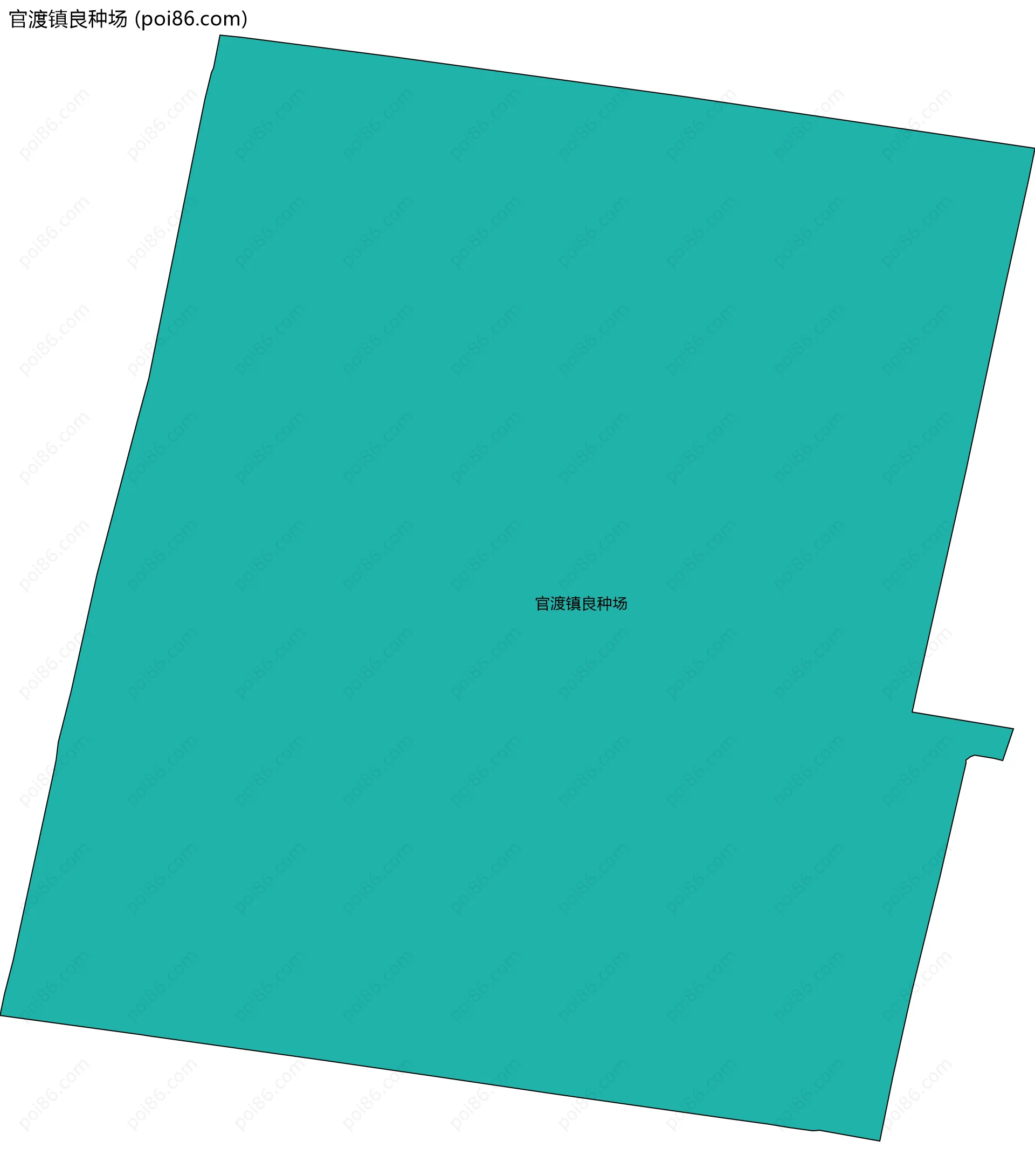 官渡镇良种场边界地图