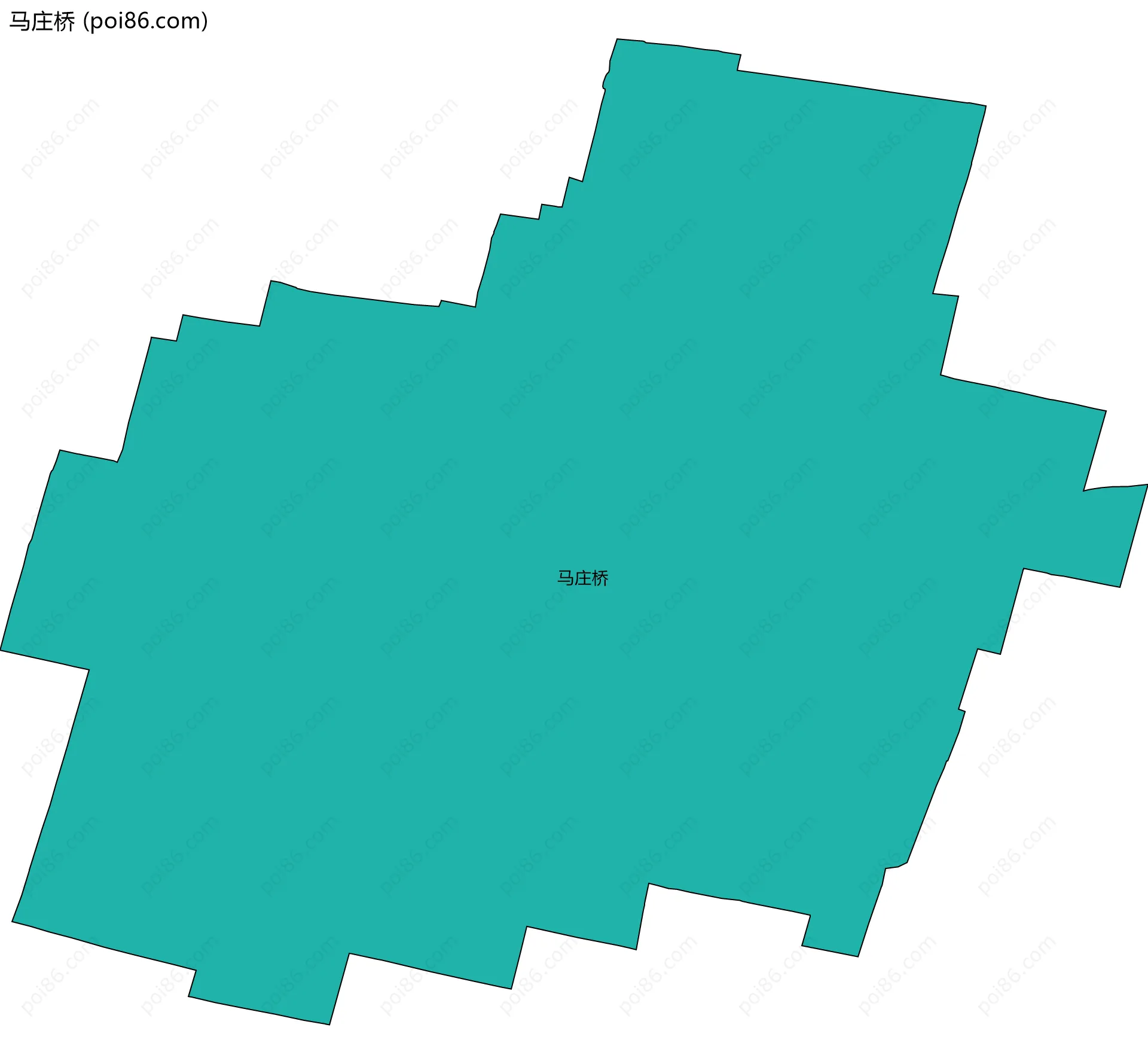 马庄桥边界地图