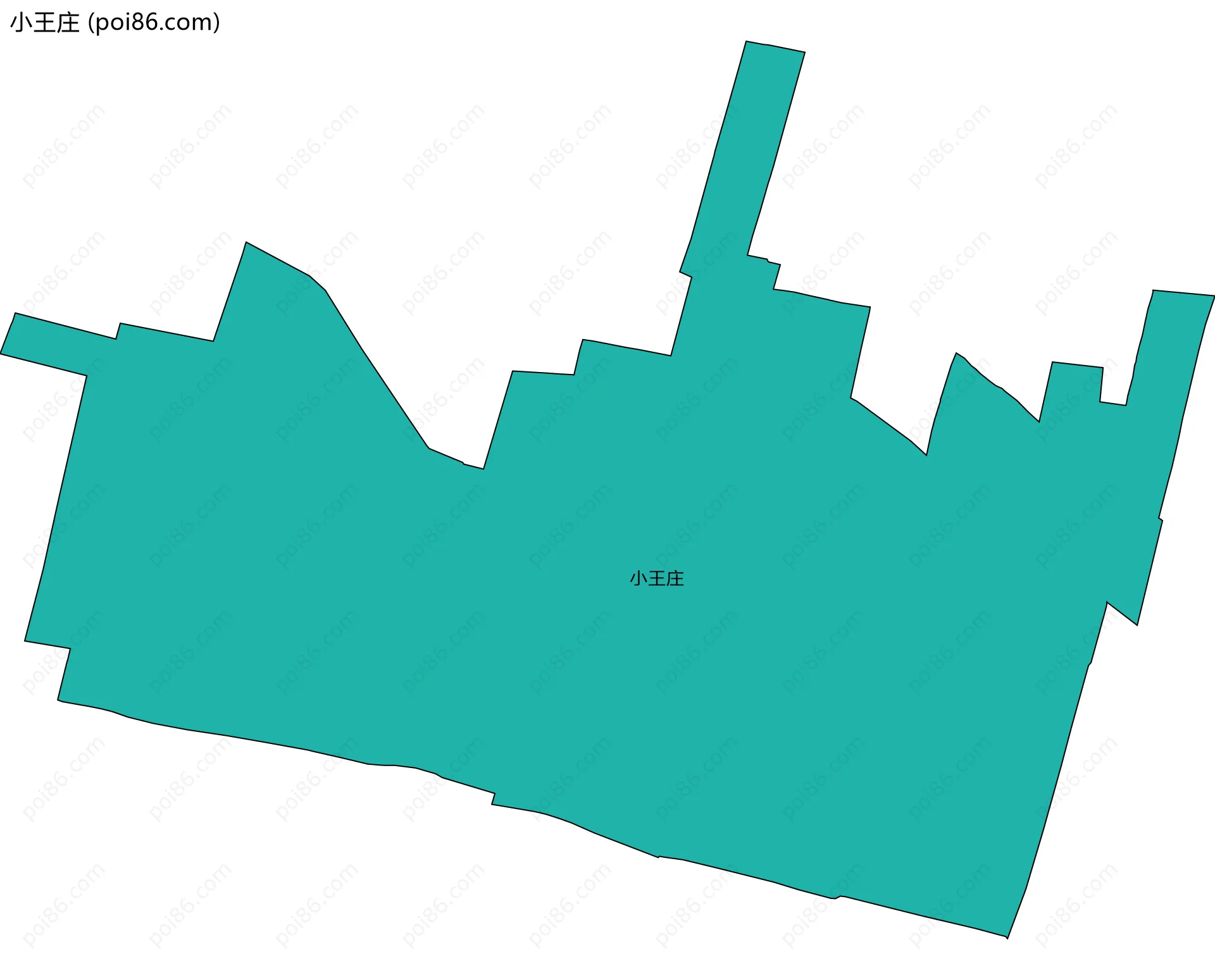 小王庄边界地图