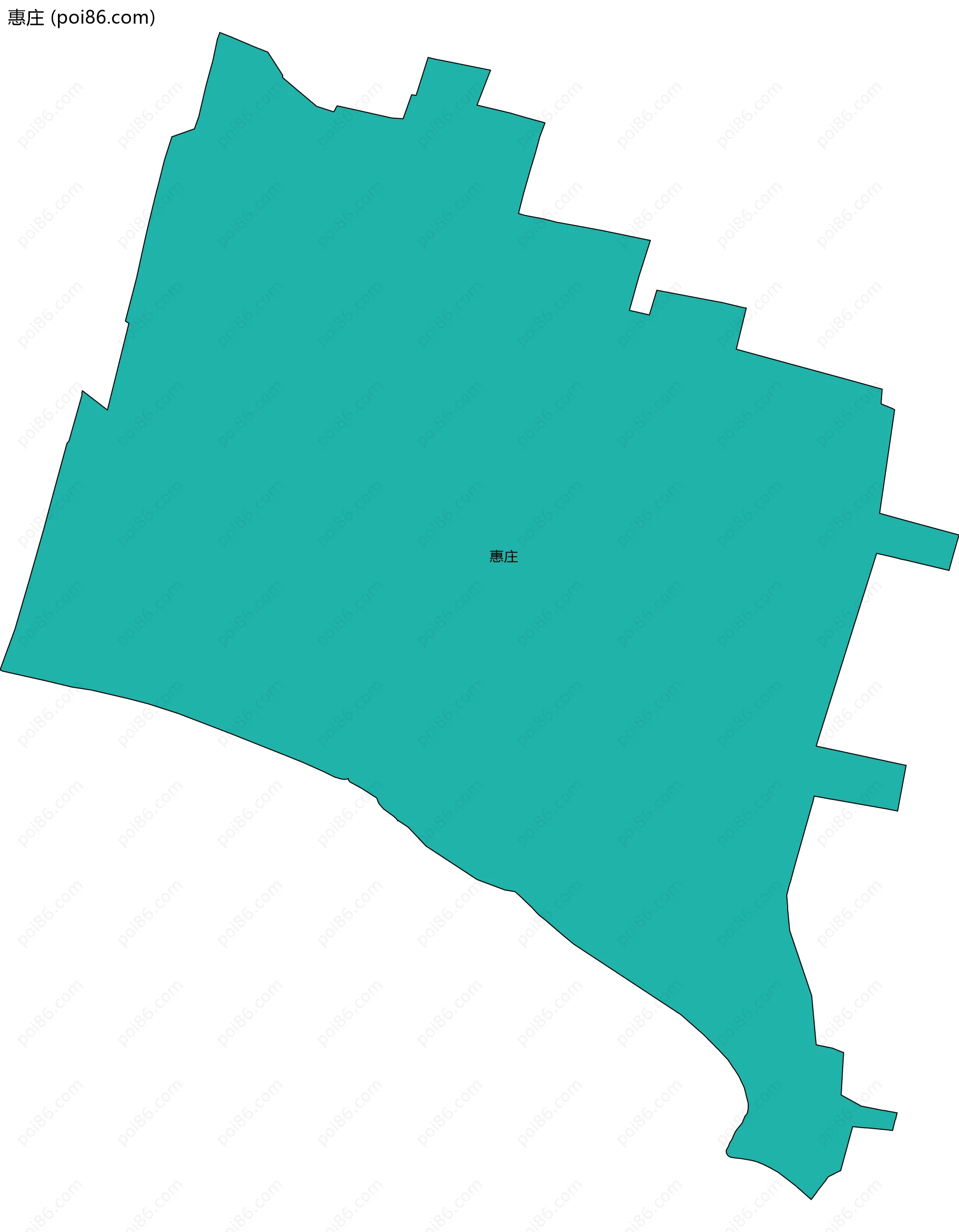 惠庄边界地图