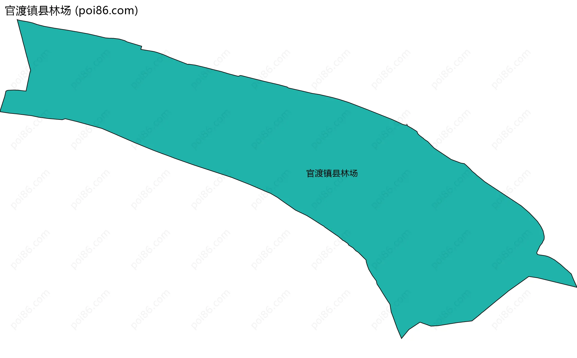 官渡镇县林场边界地图