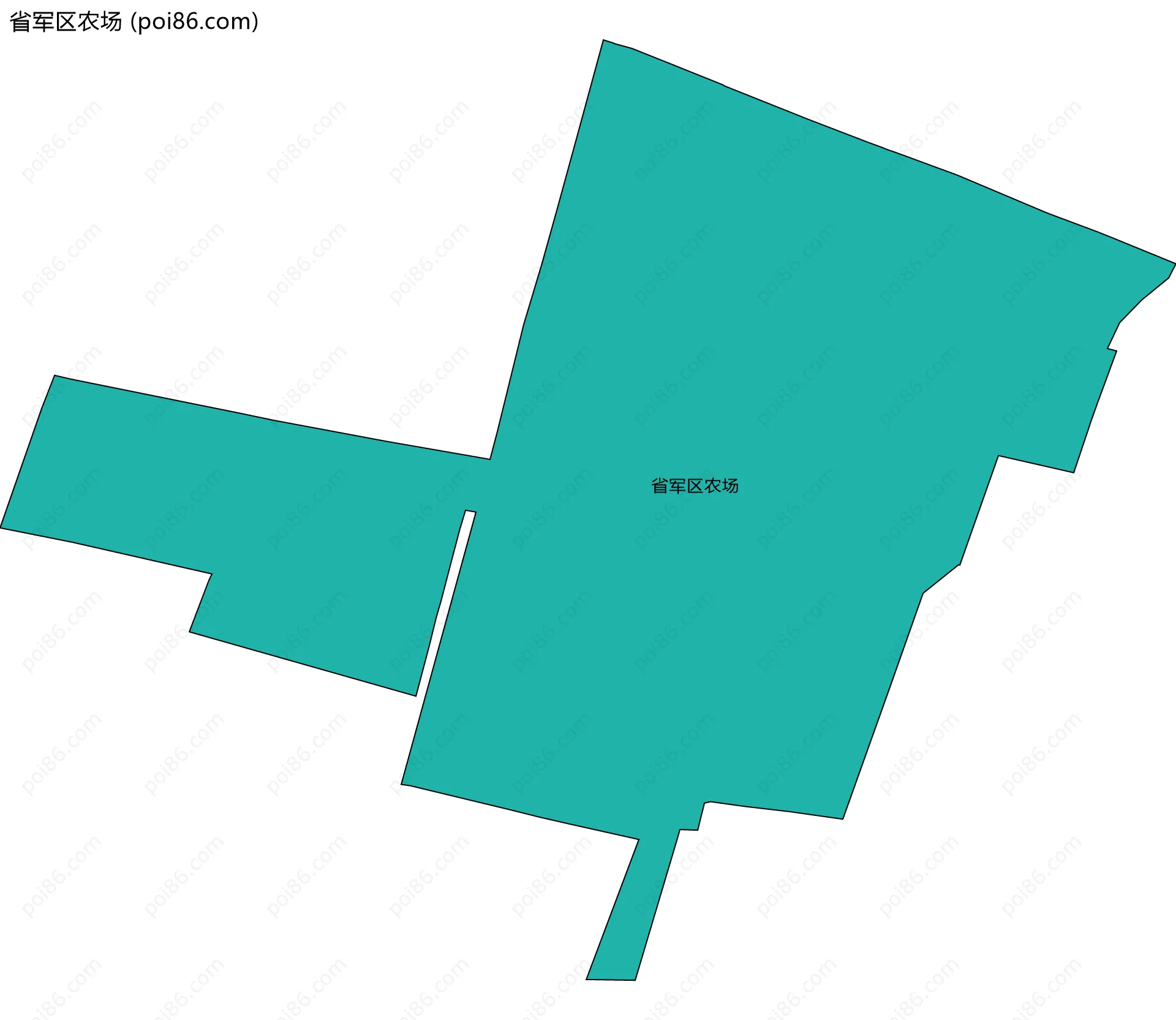 省军区农场边界地图