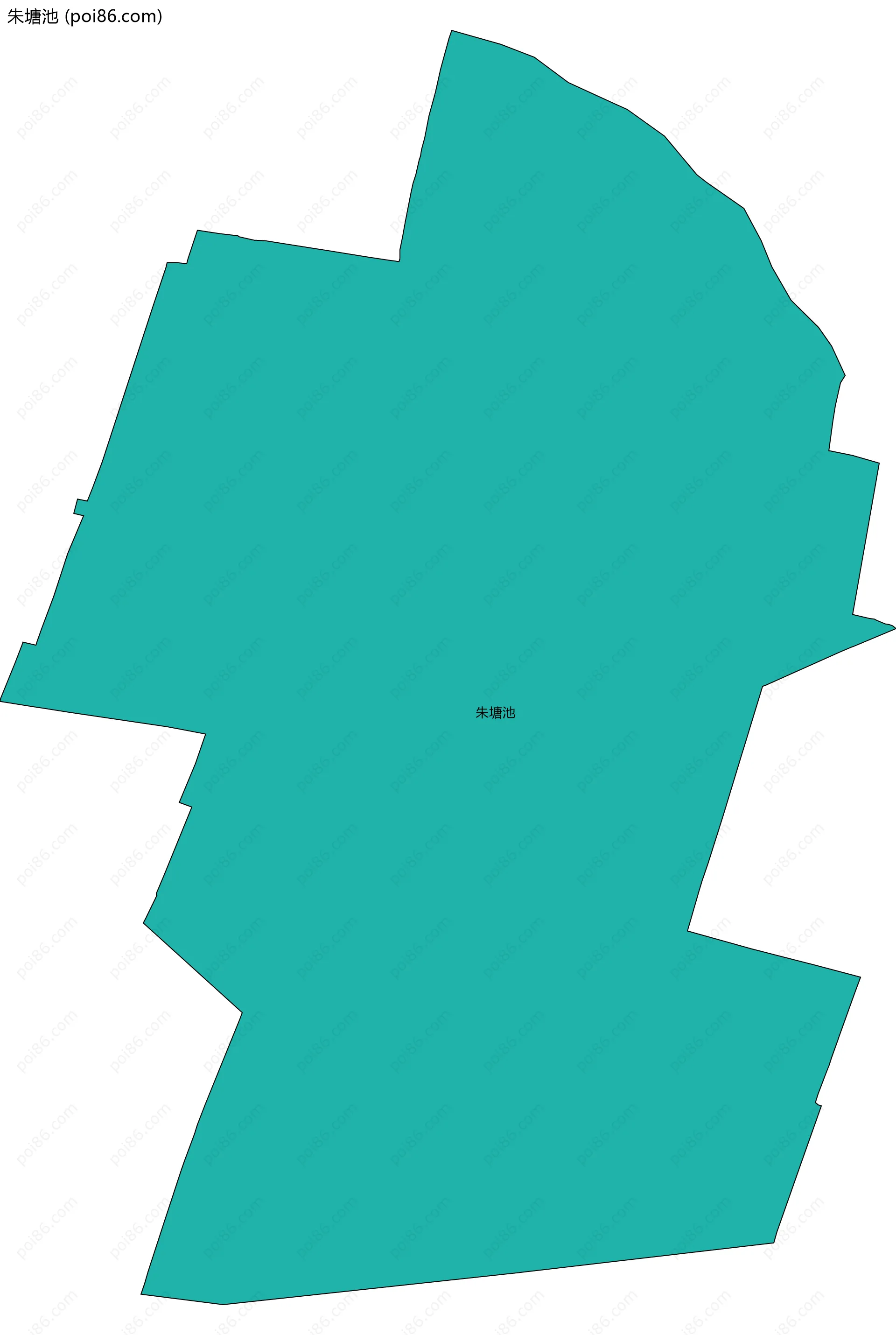 朱塘池边界地图