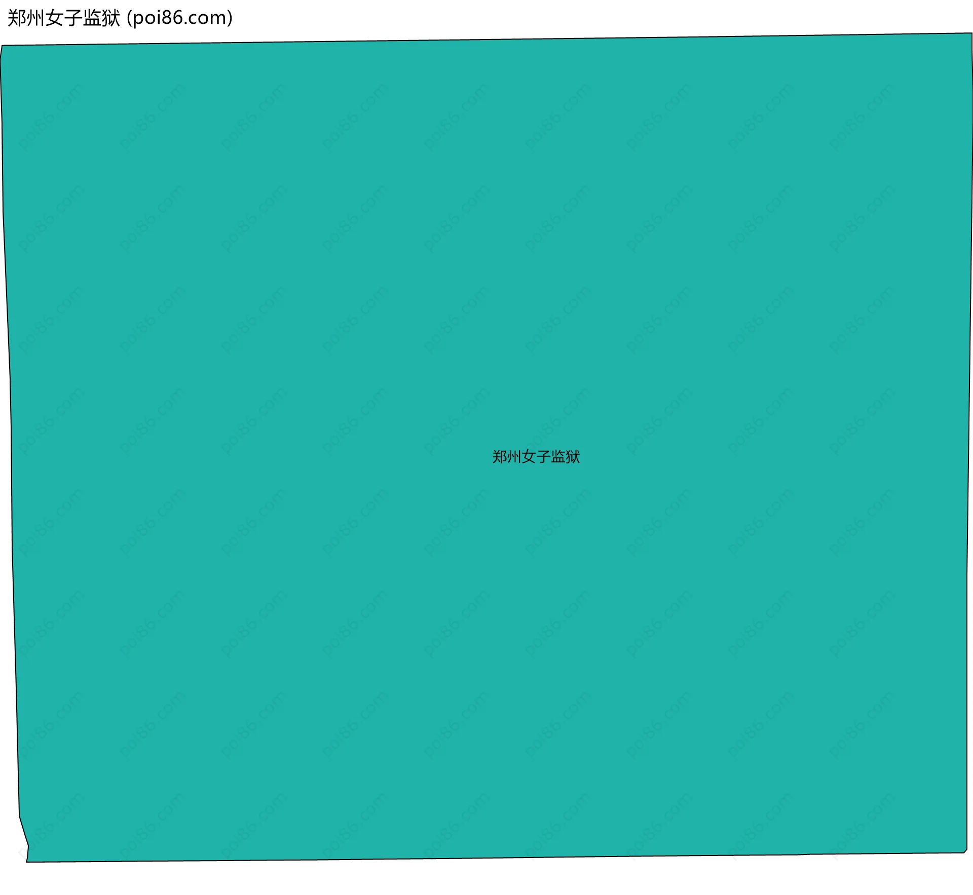 郑州女子监狱边界地图