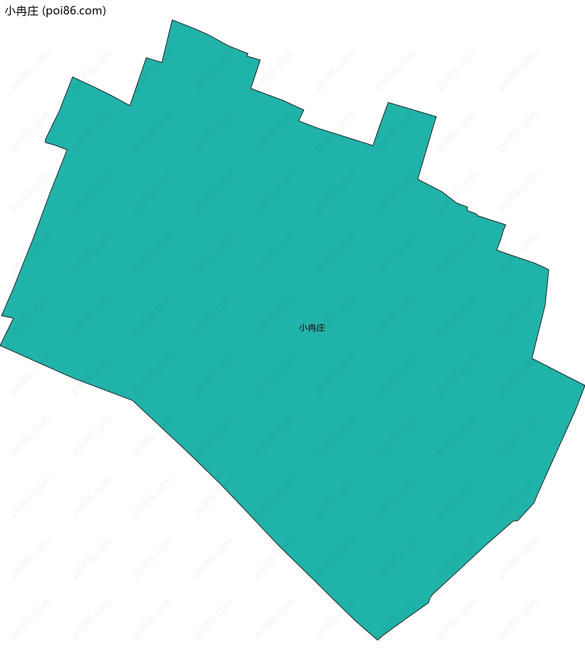 小冉庄边界地图