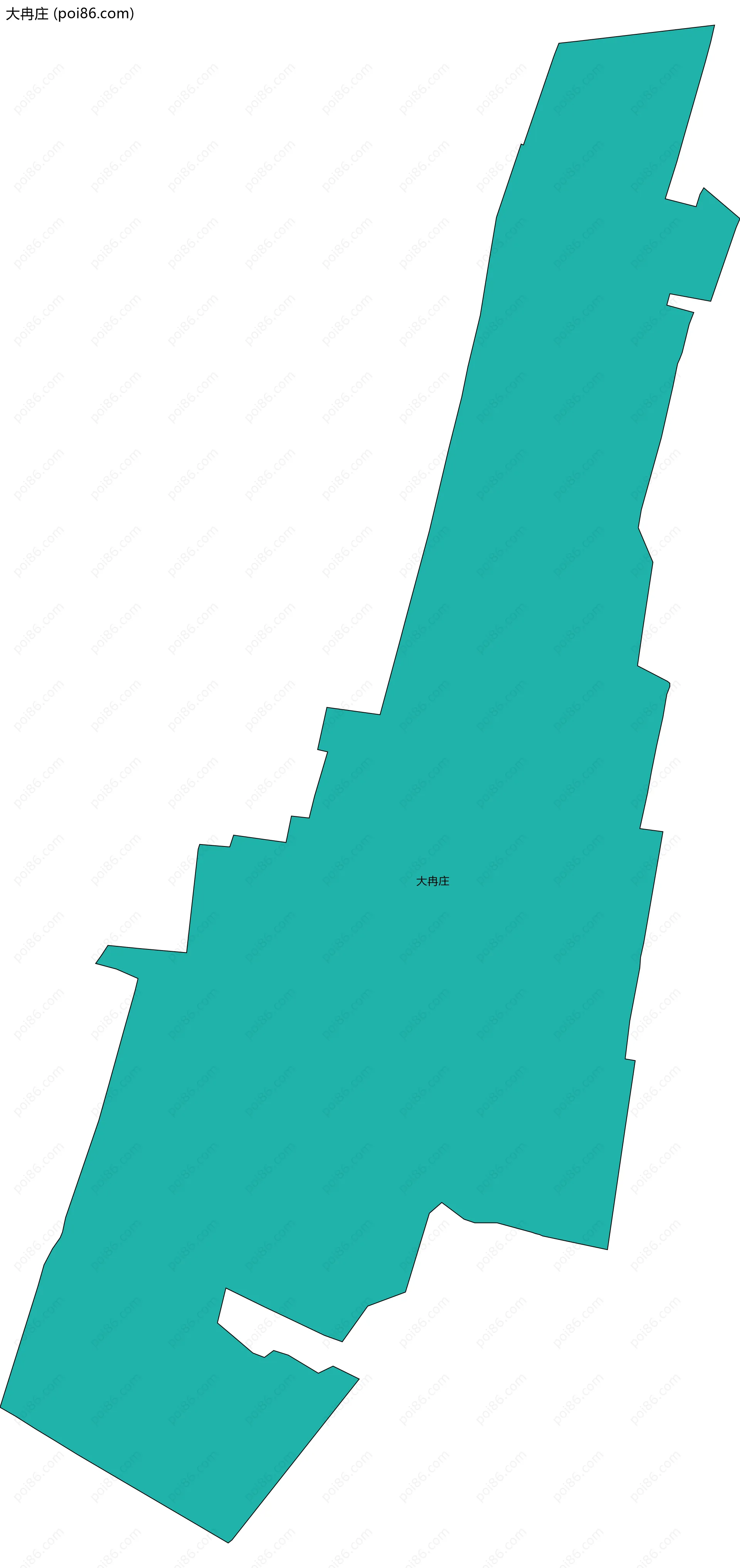 大冉庄边界地图