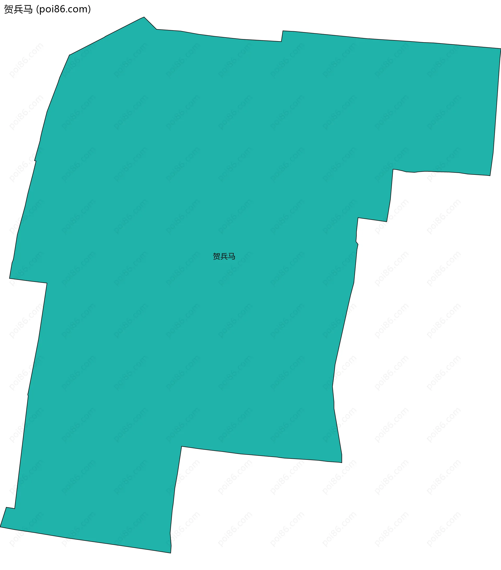 贺兵马边界地图