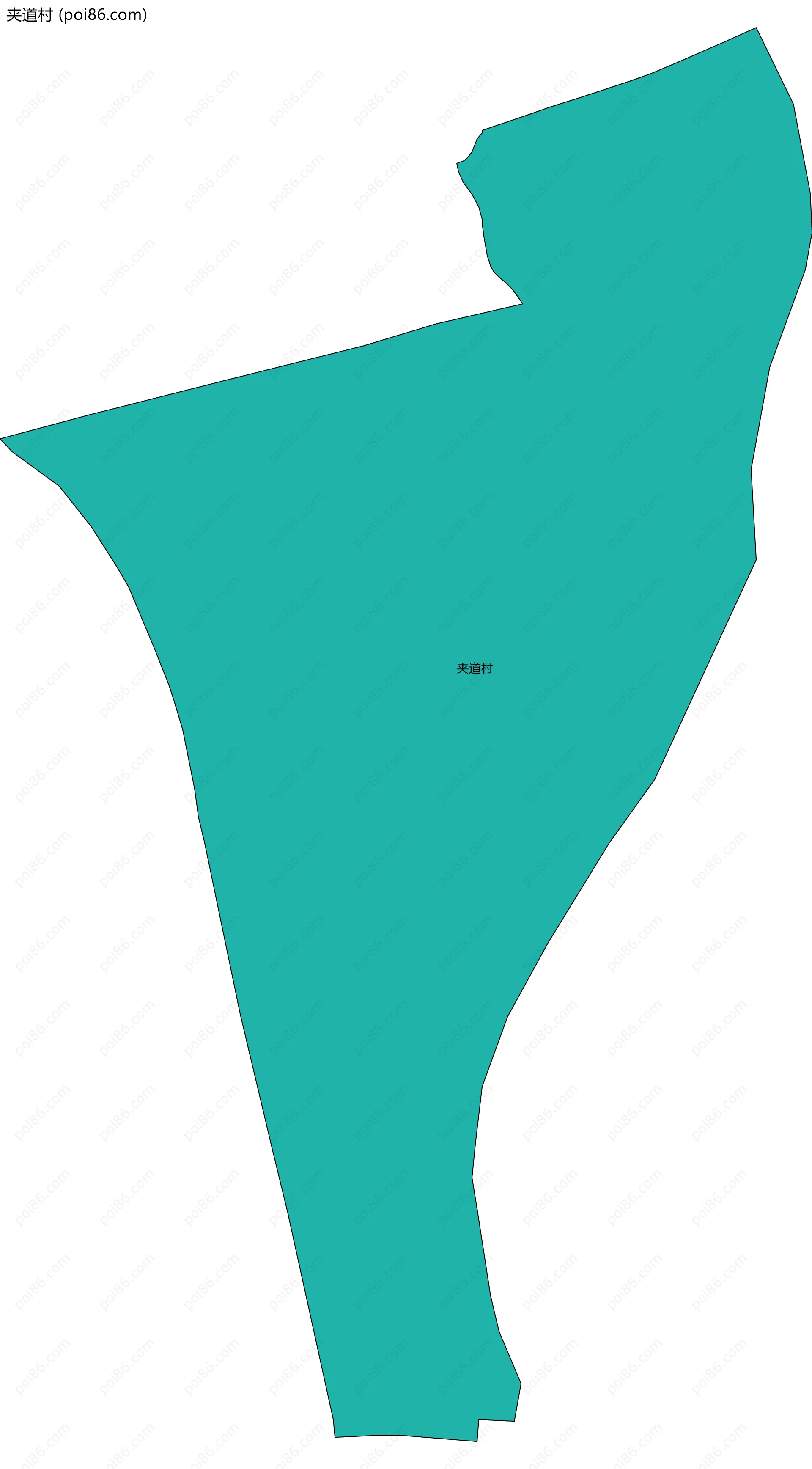 夹道村边界地图