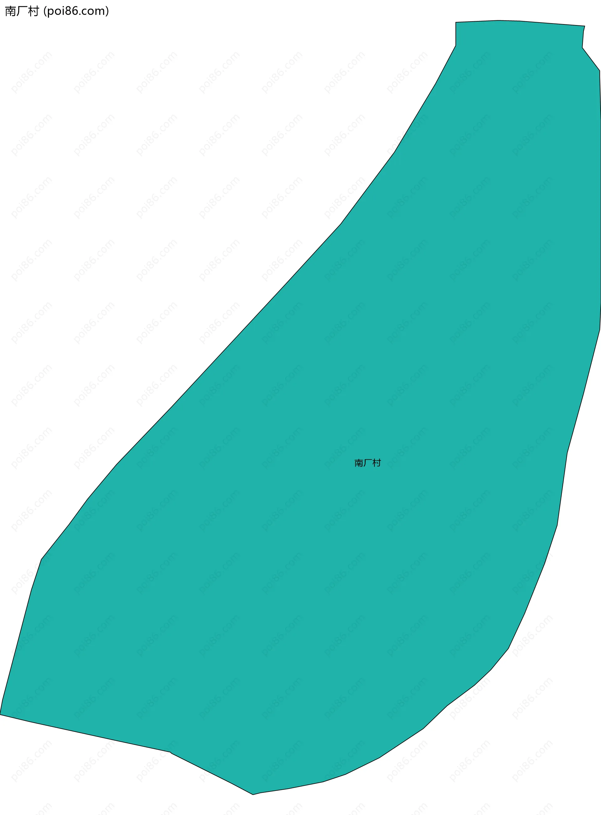 南厂村边界地图