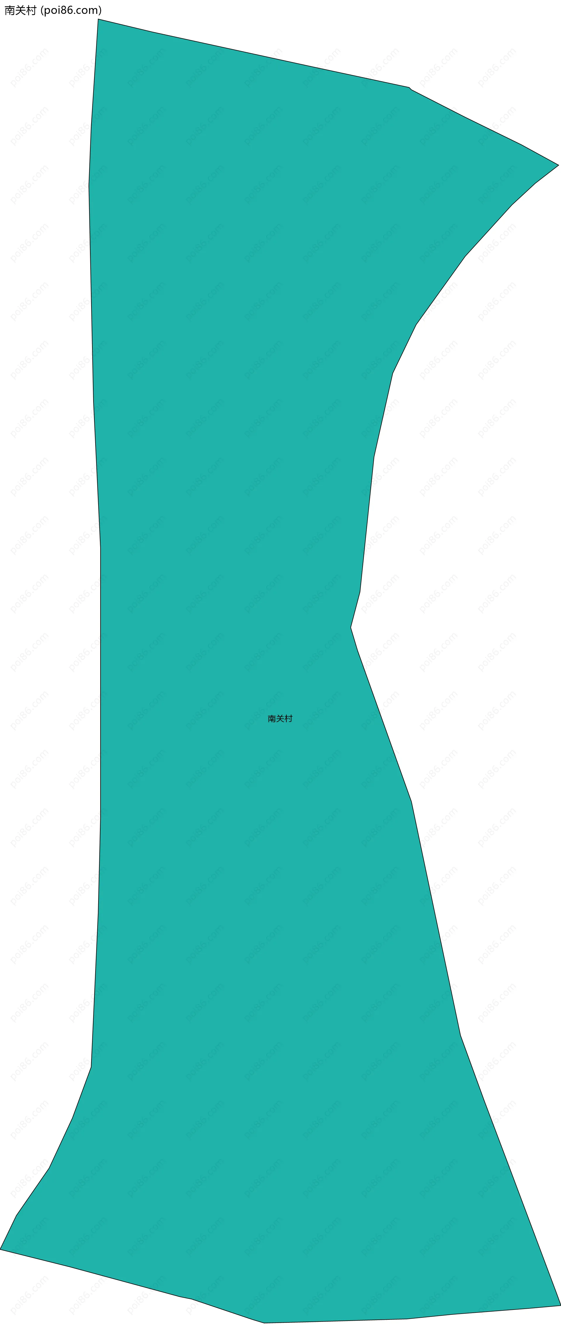 南关村边界地图