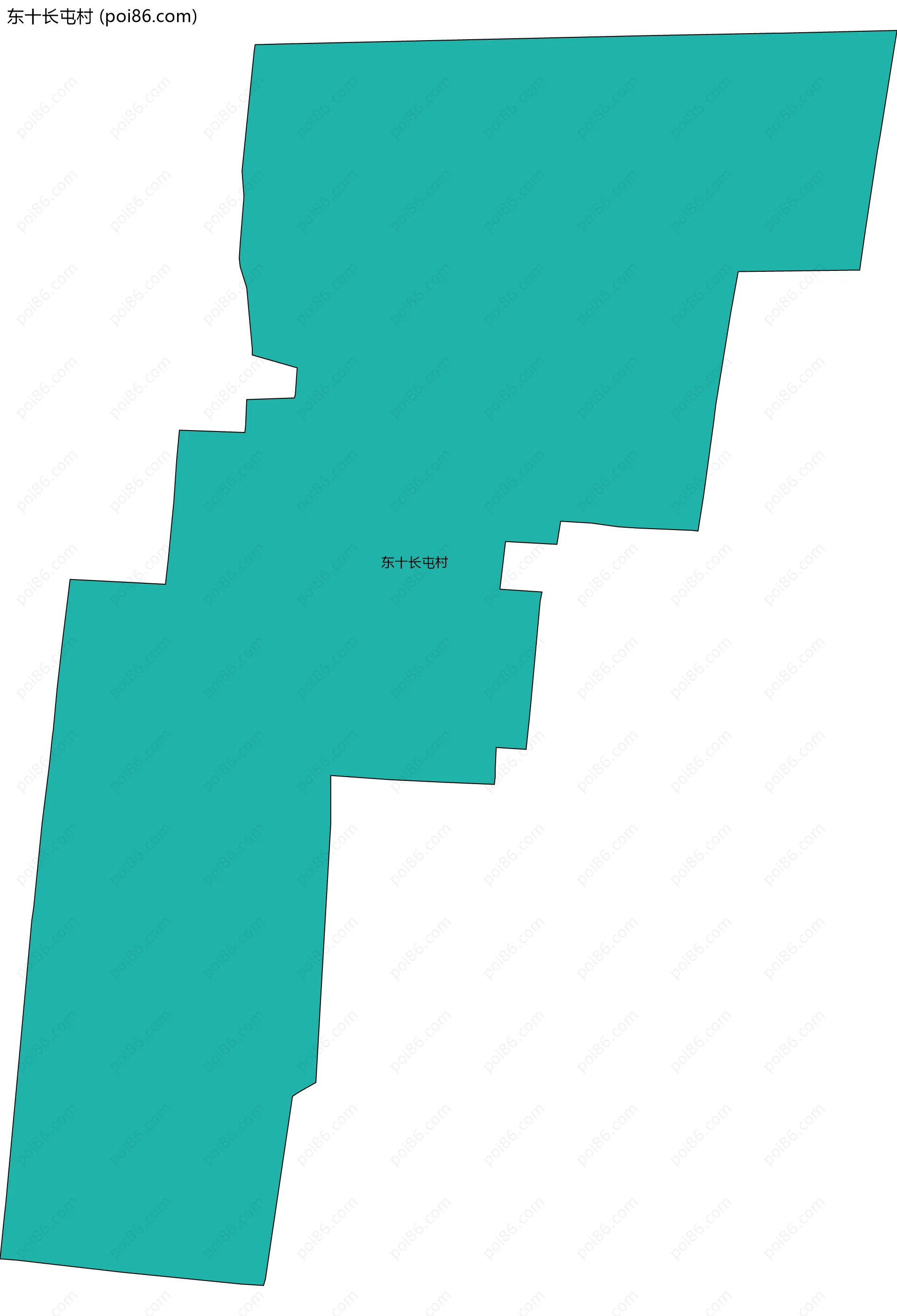 东十长屯村边界地图