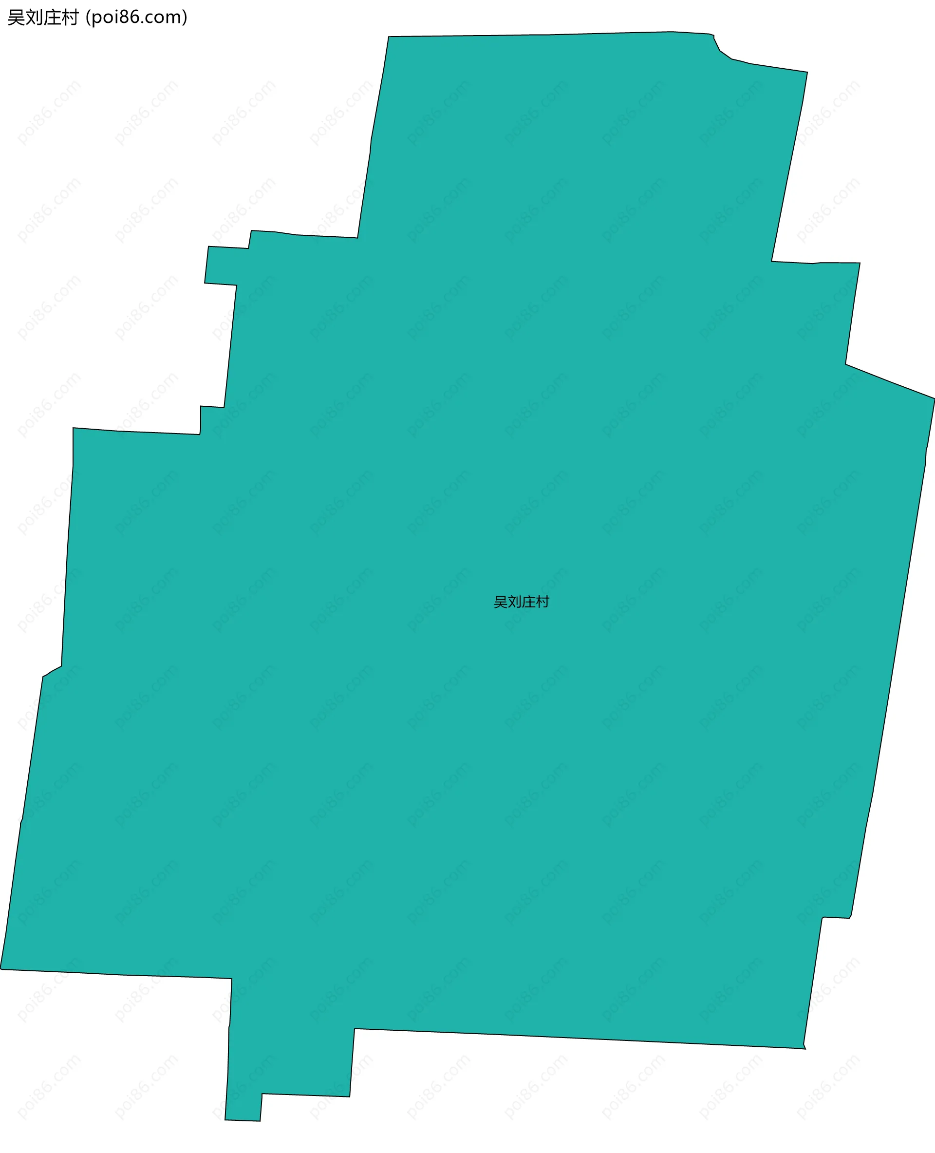吴刘庄村边界地图