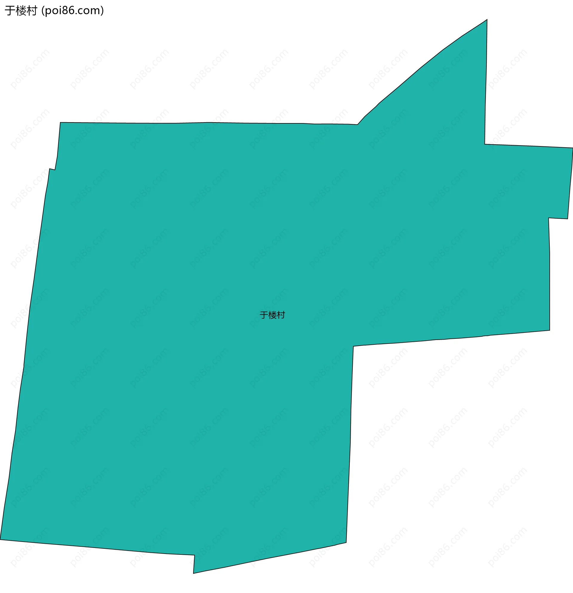 于楼村边界地图