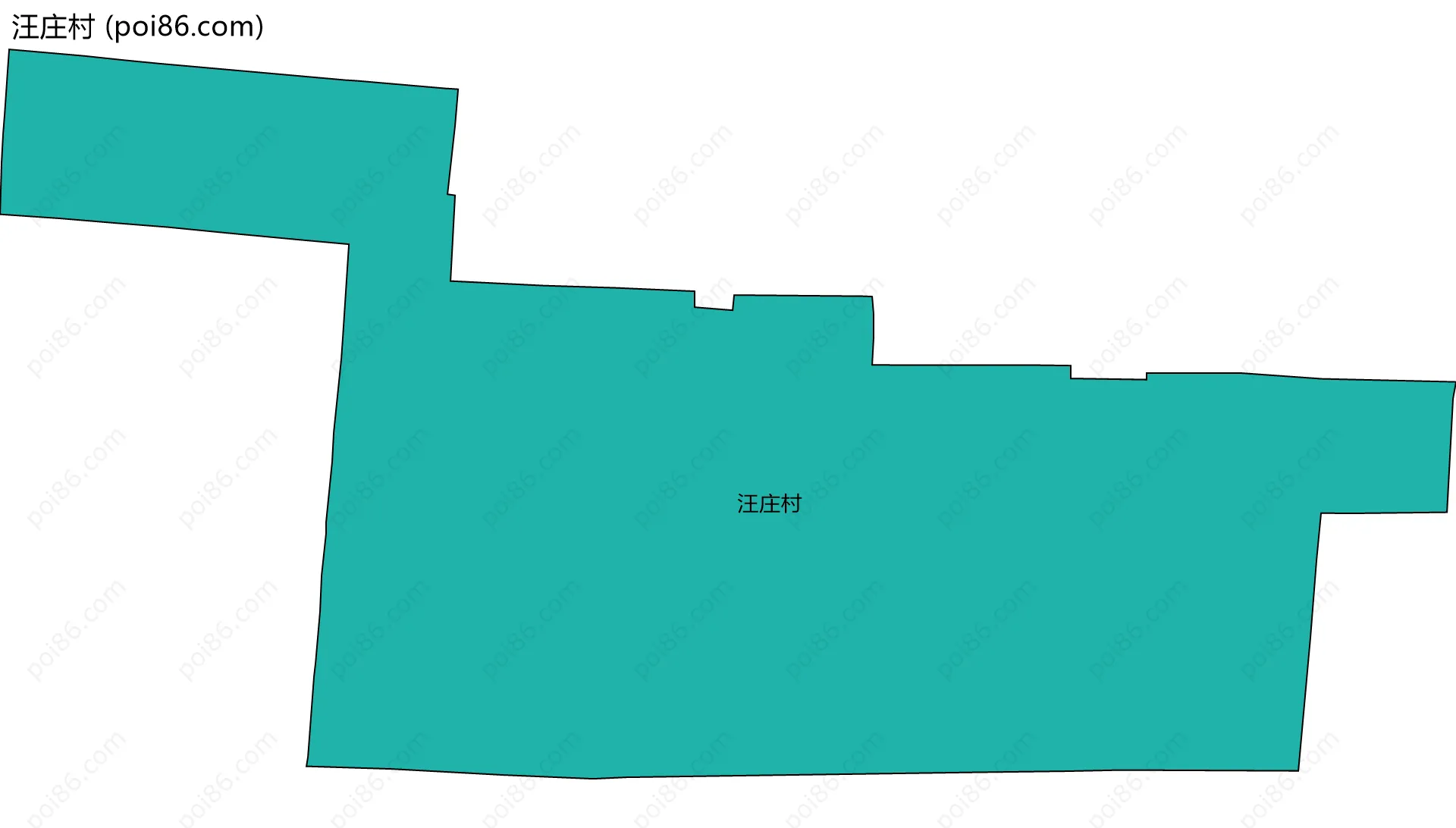 汪庄村边界地图