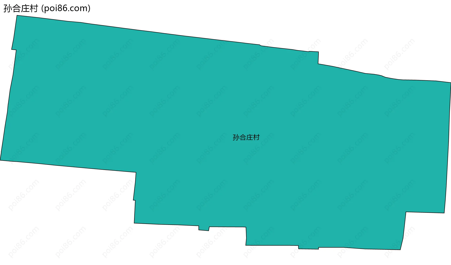 孙合庄村边界地图