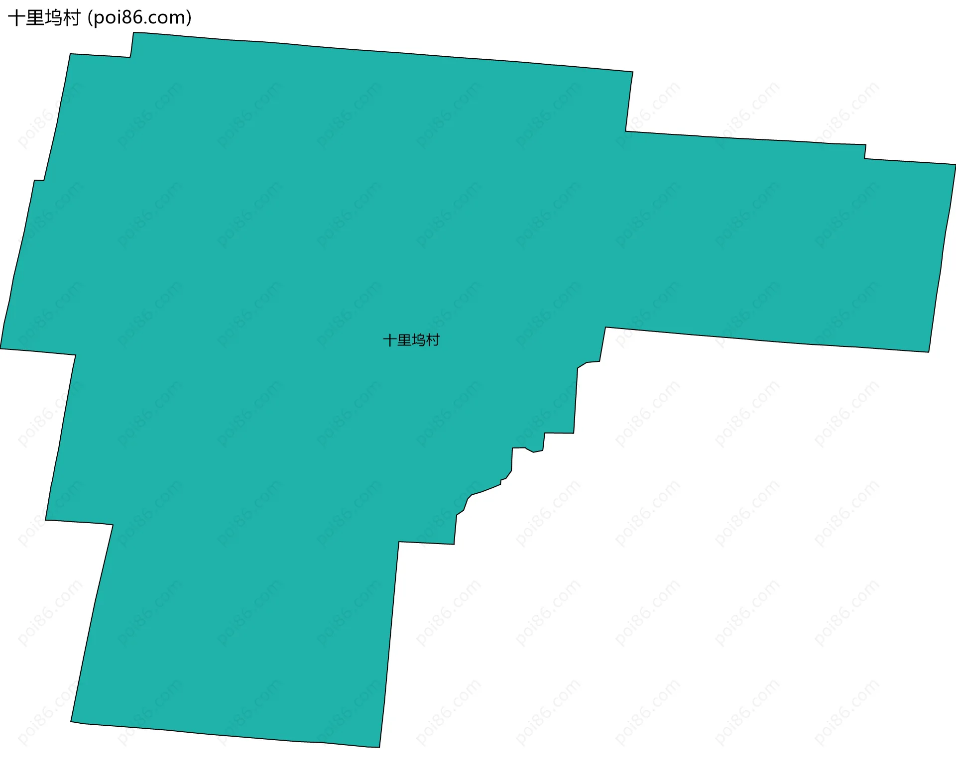 十里坞村边界地图