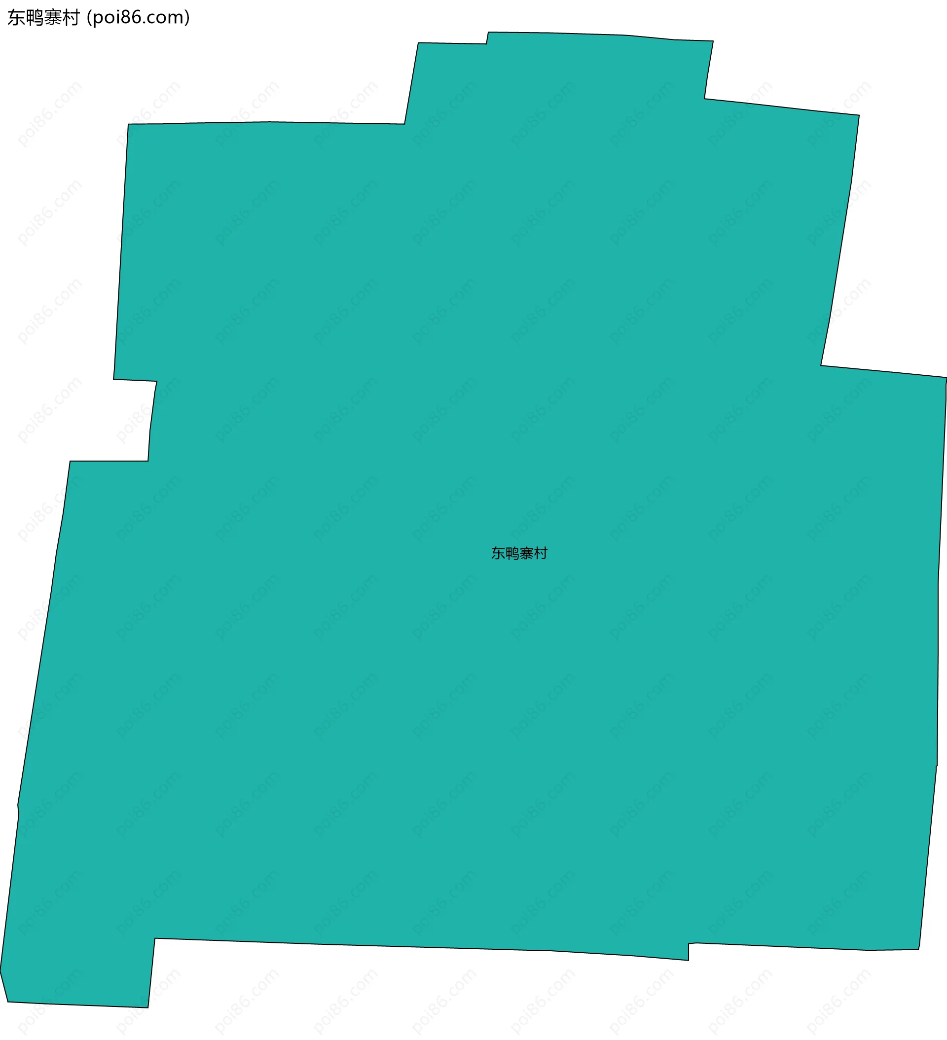 东鸭寨村边界地图