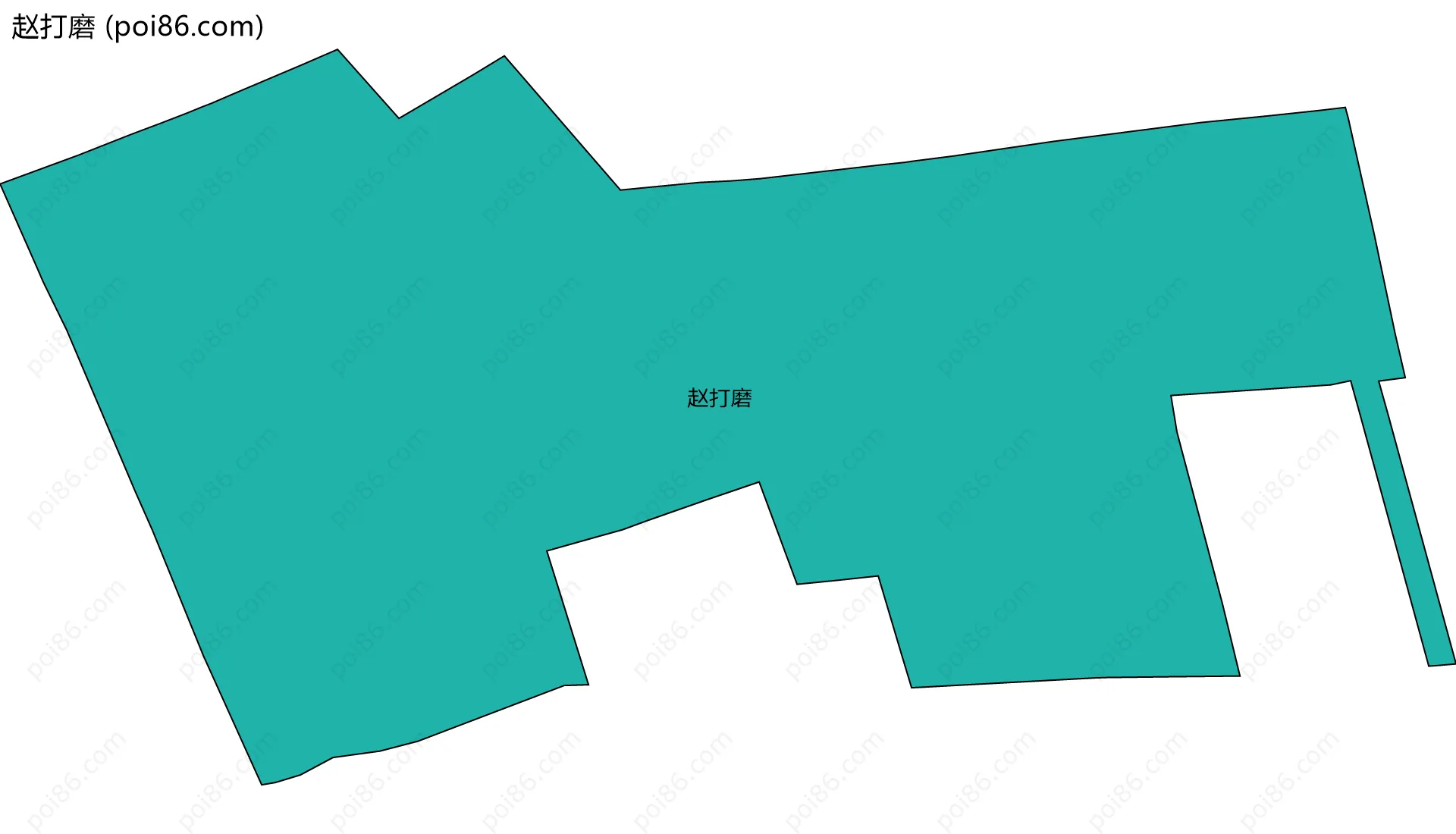 赵打磨边界地图