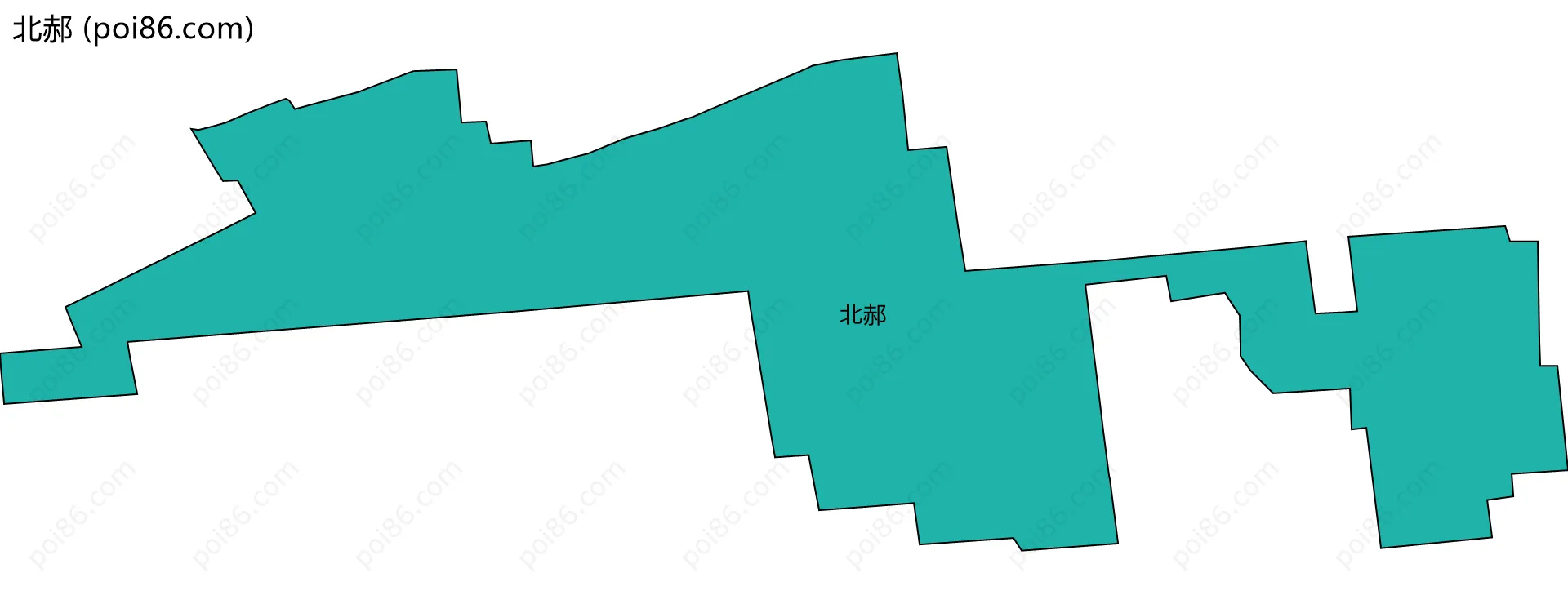 北郝边界地图