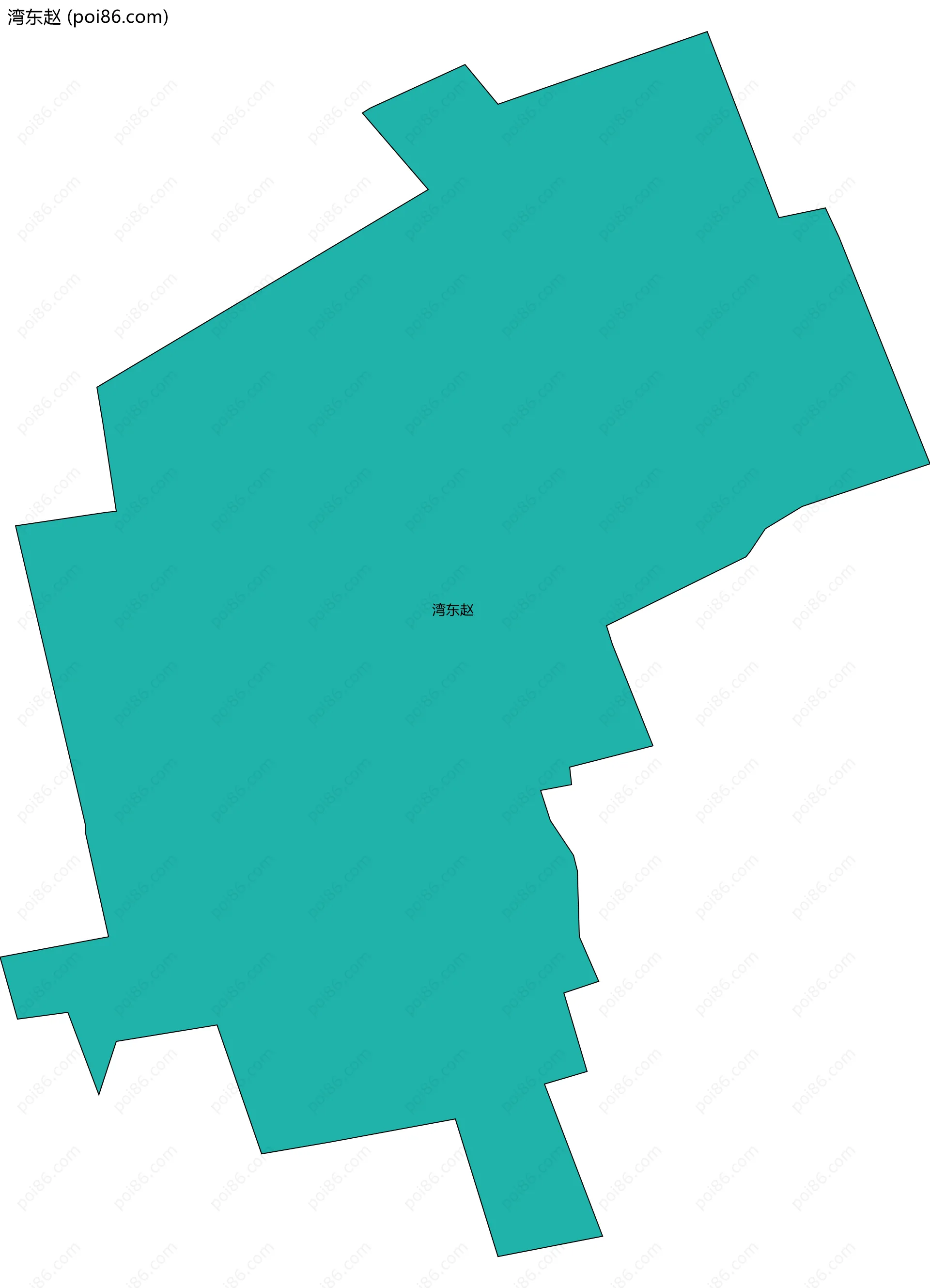 湾东赵边界地图