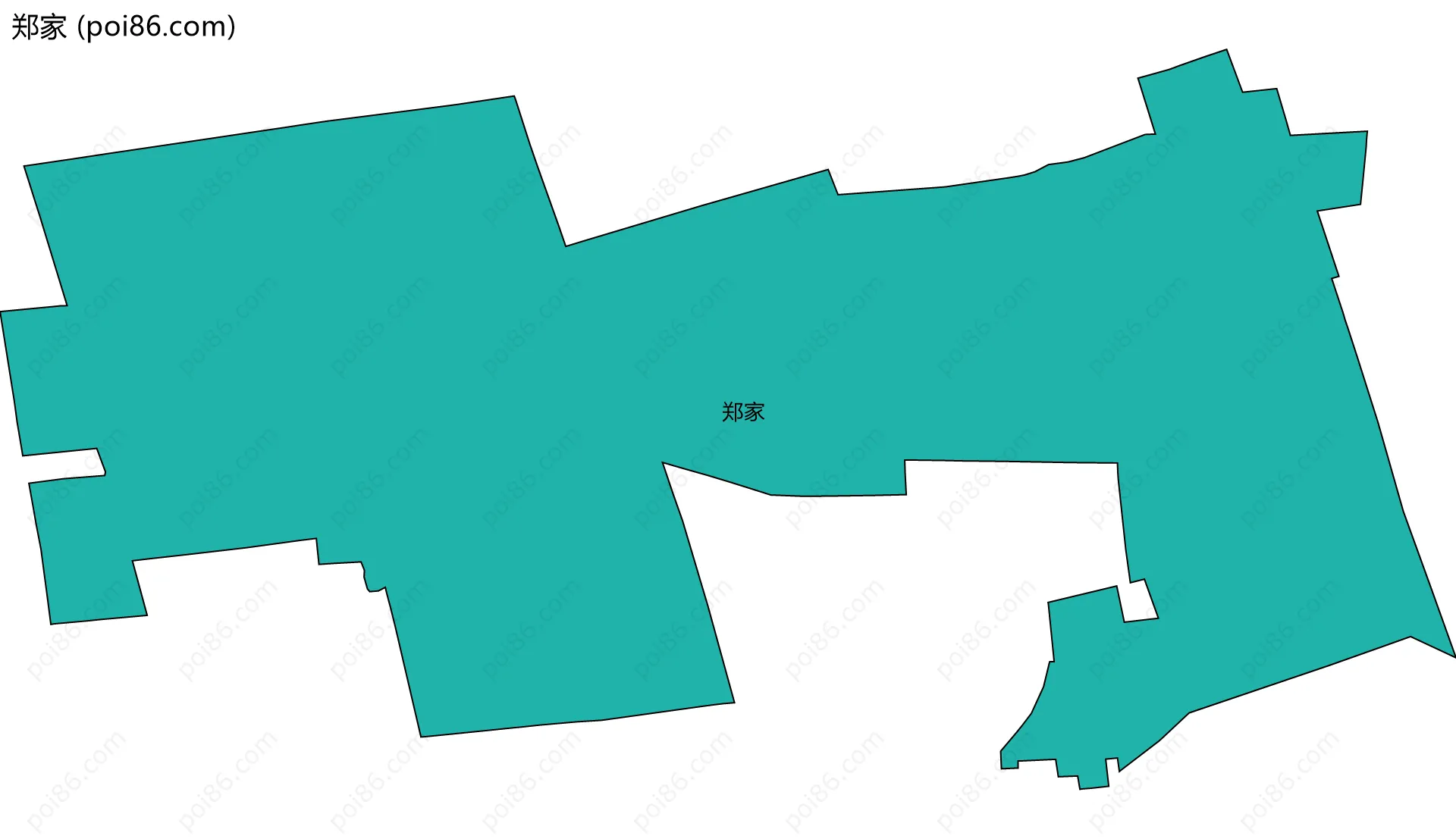 郑家边界地图