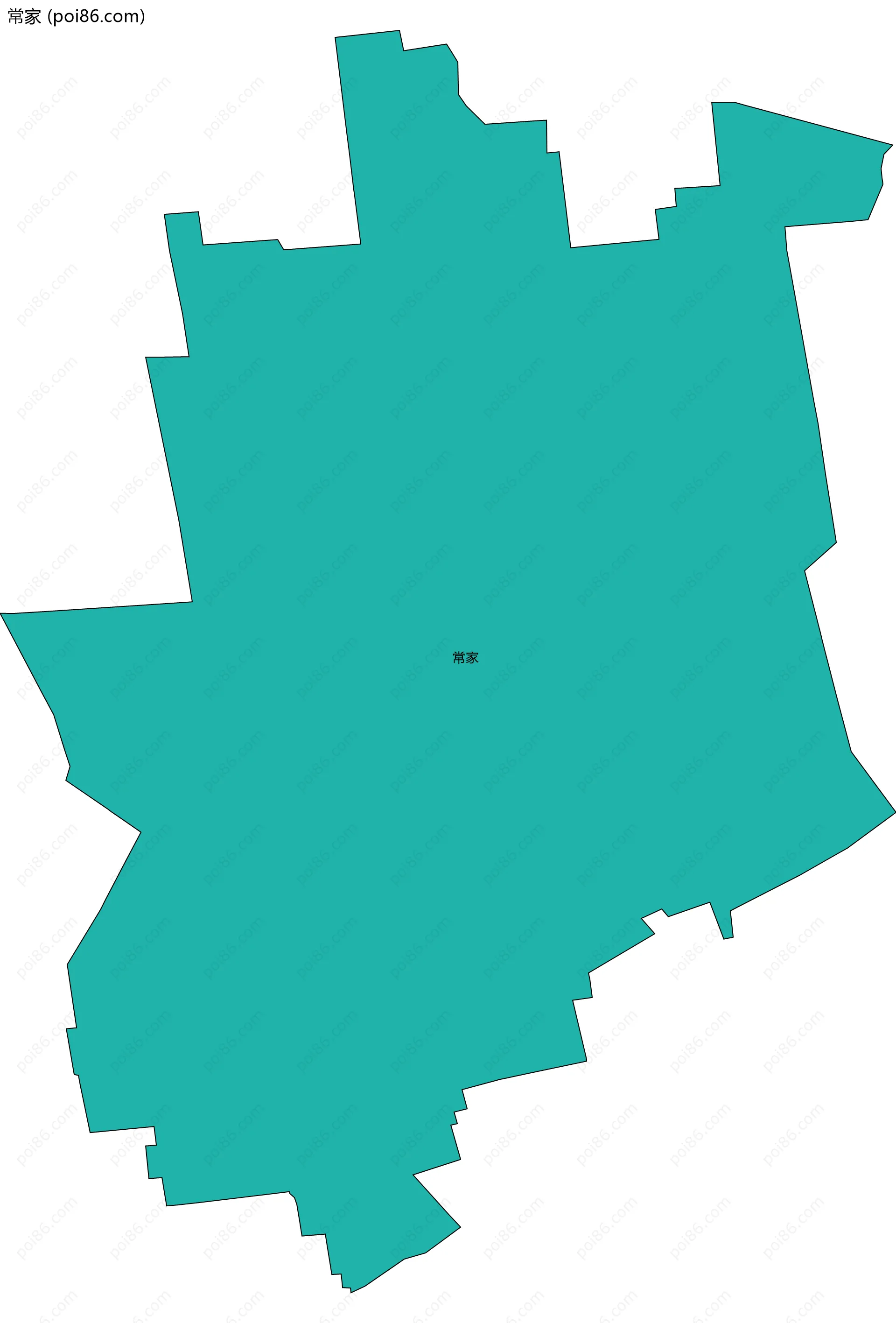 常家边界地图