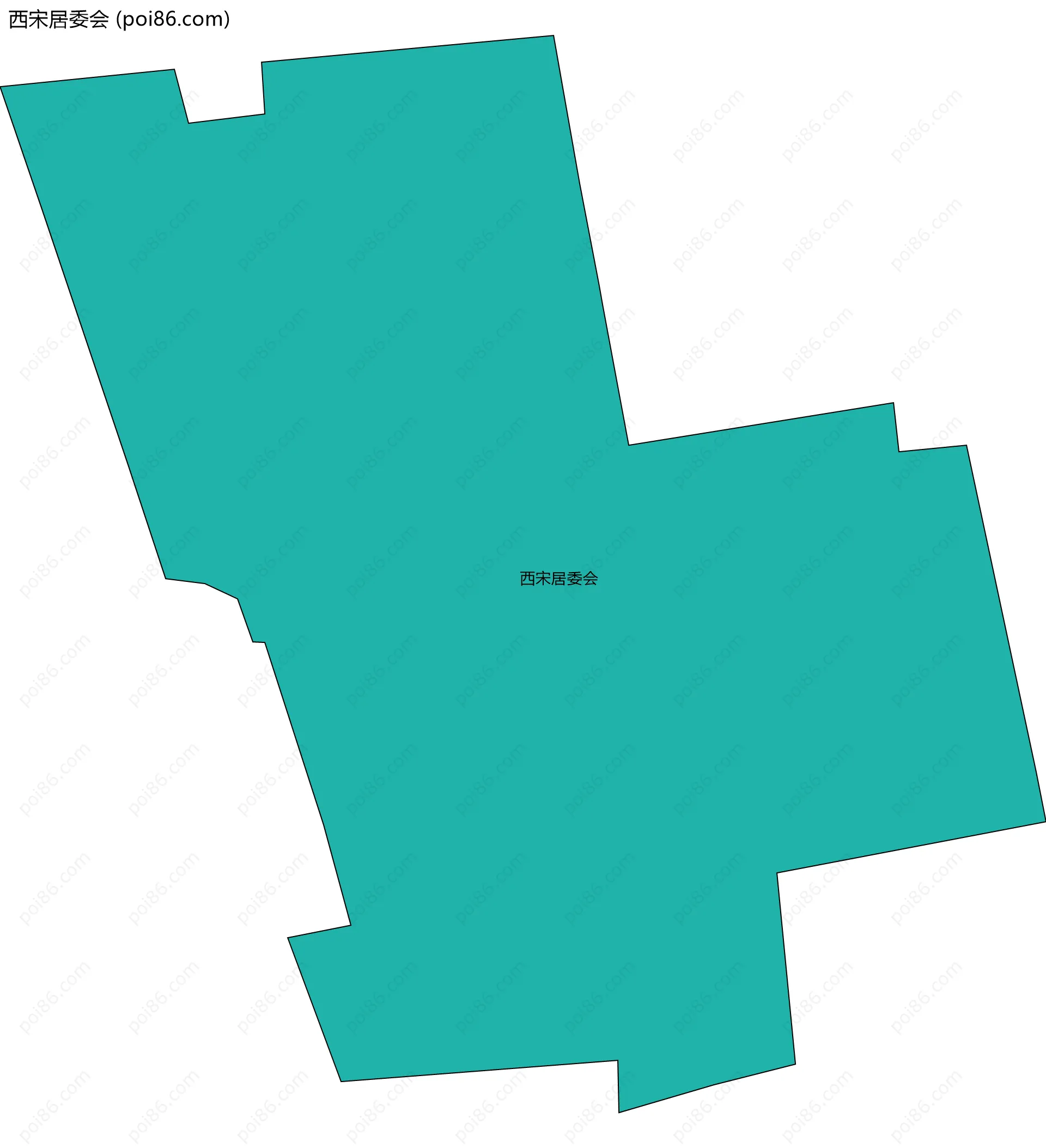 西宋居委会边界地图