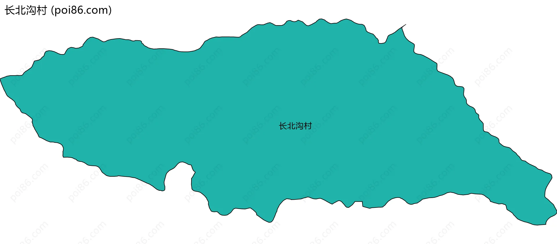 长北沟村边界地图