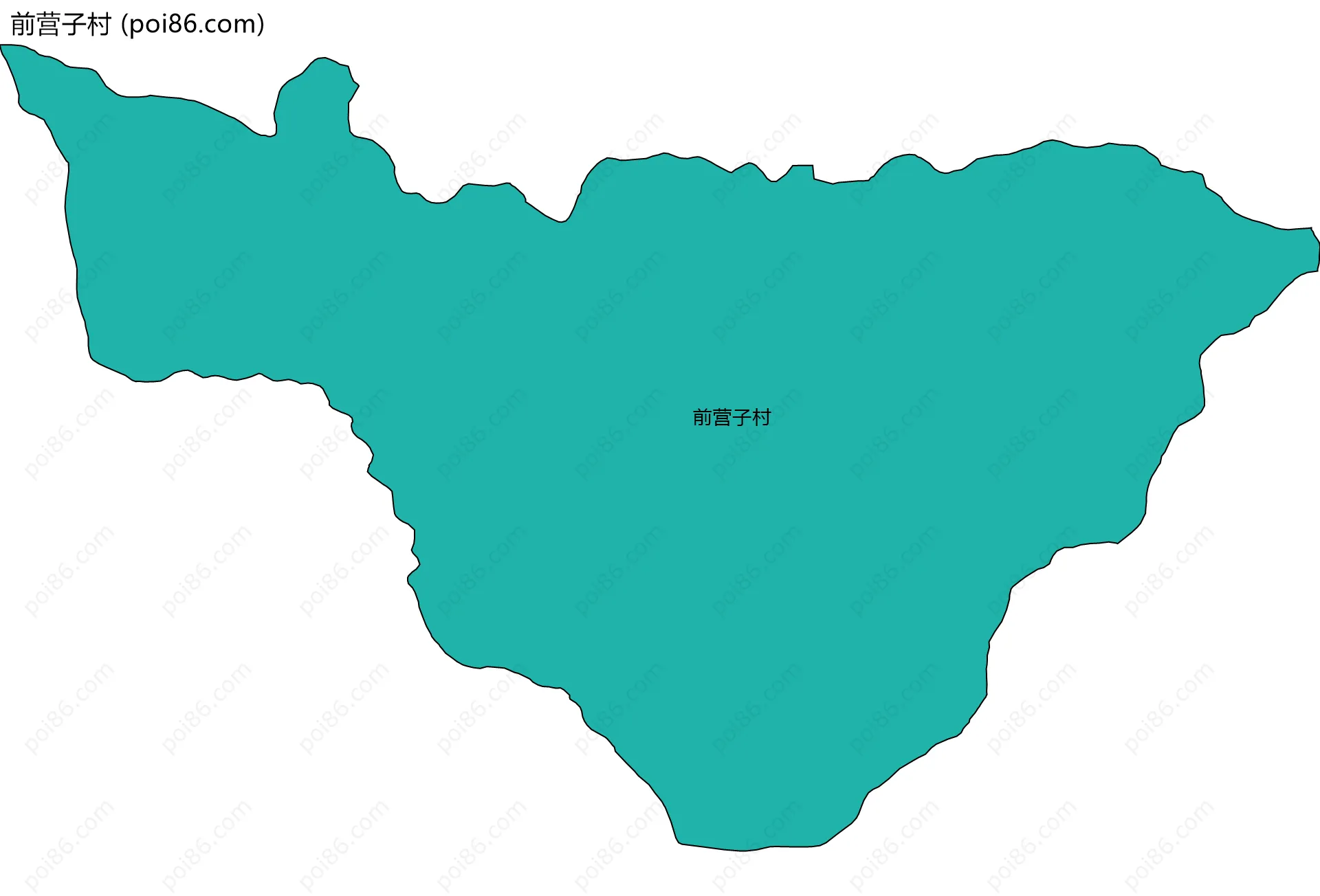 前营子村边界地图