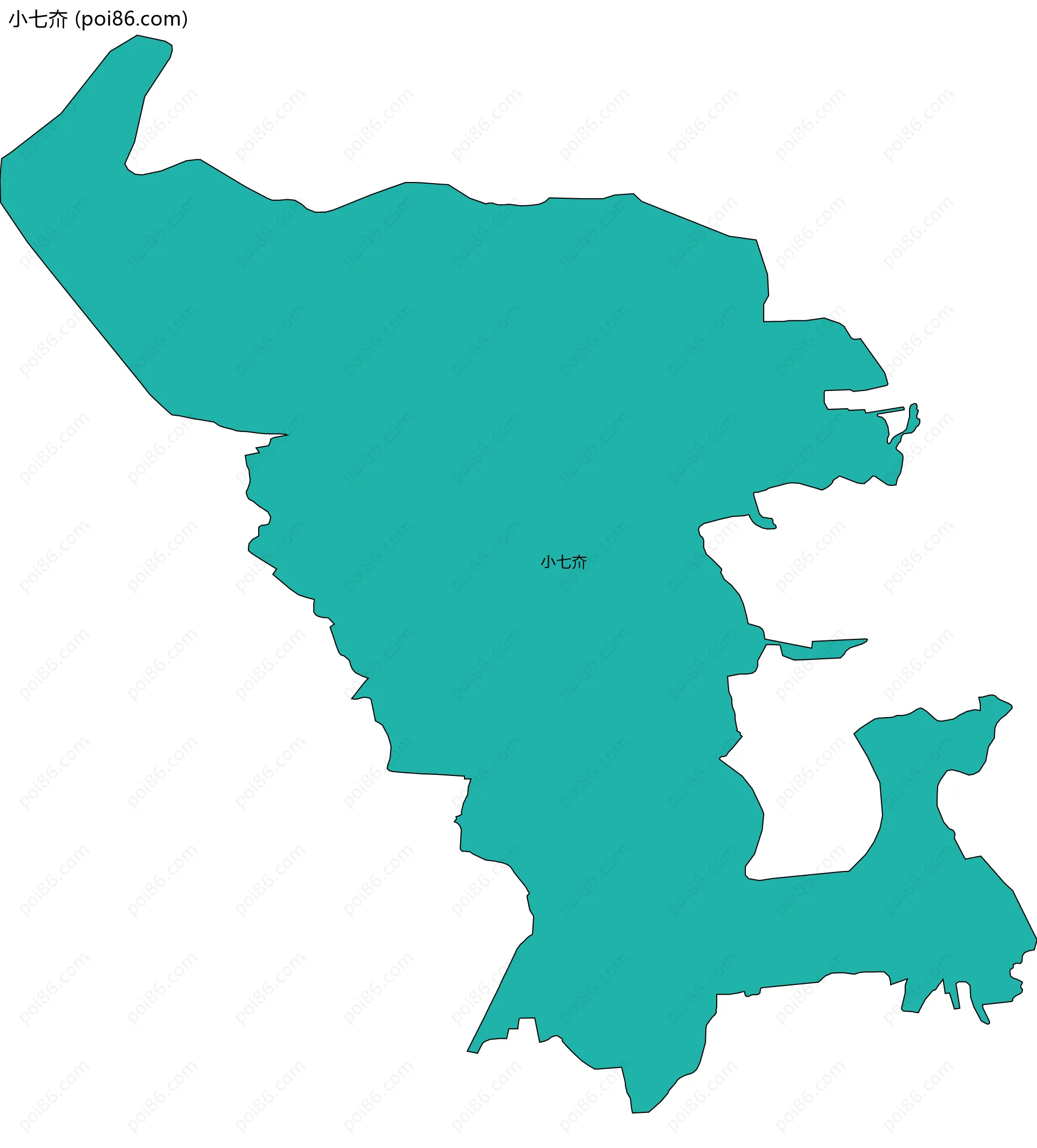 小七夼边界地图