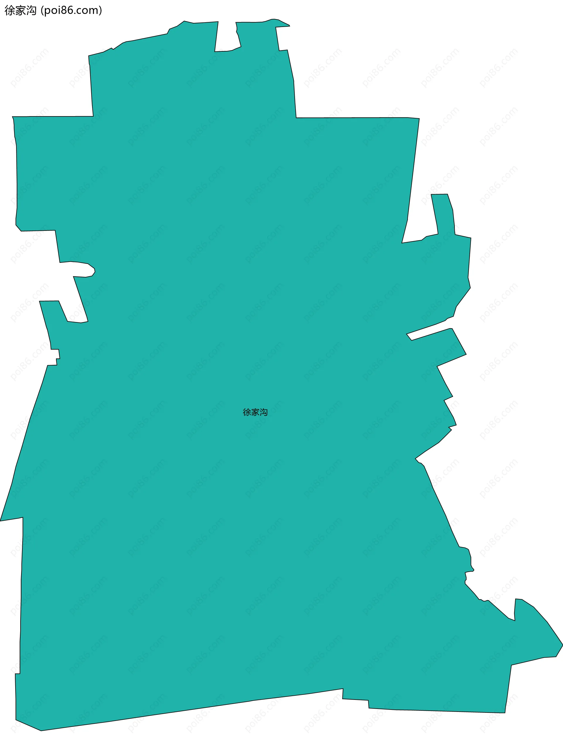 徐家沟边界地图