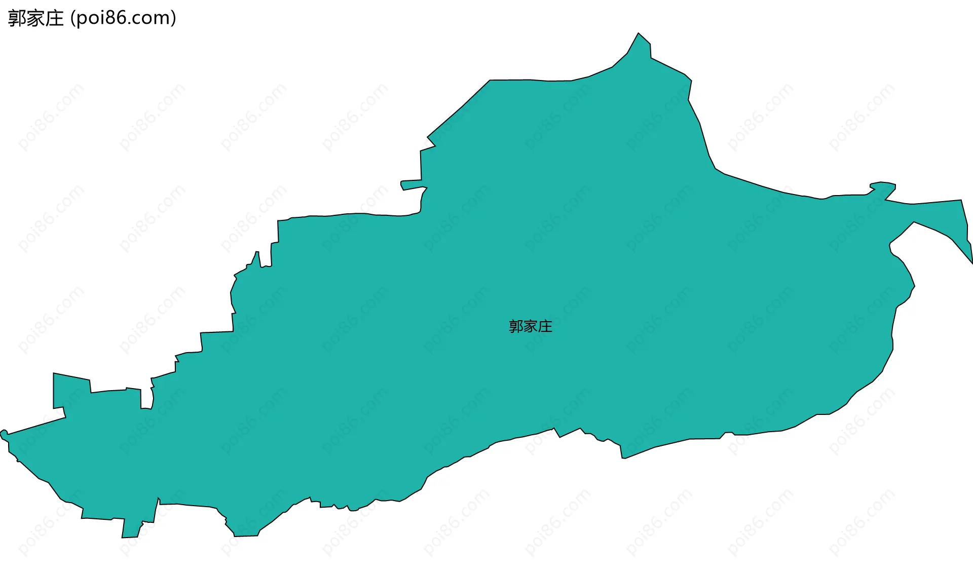 郭家庄边界地图