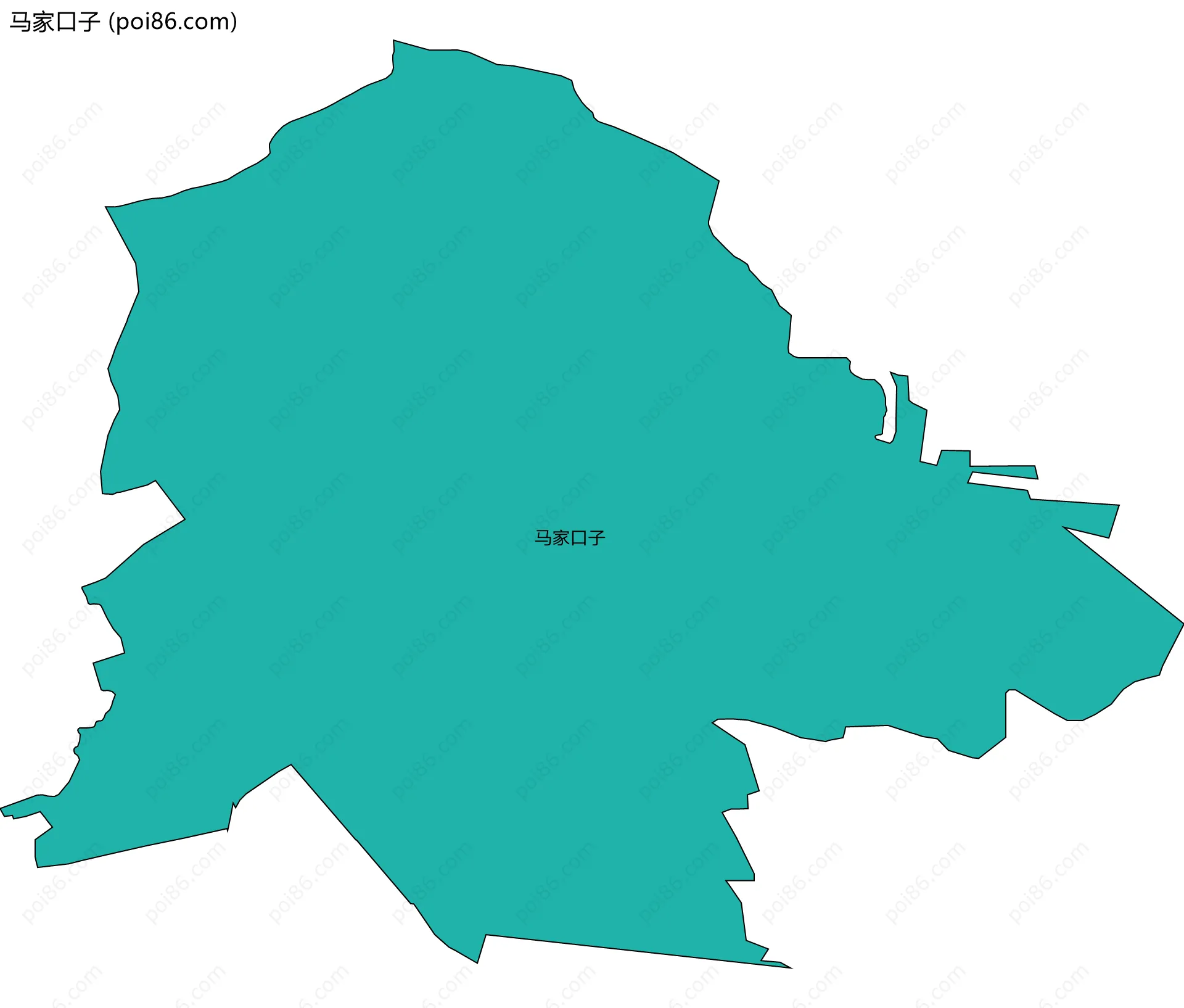 马家口子边界地图