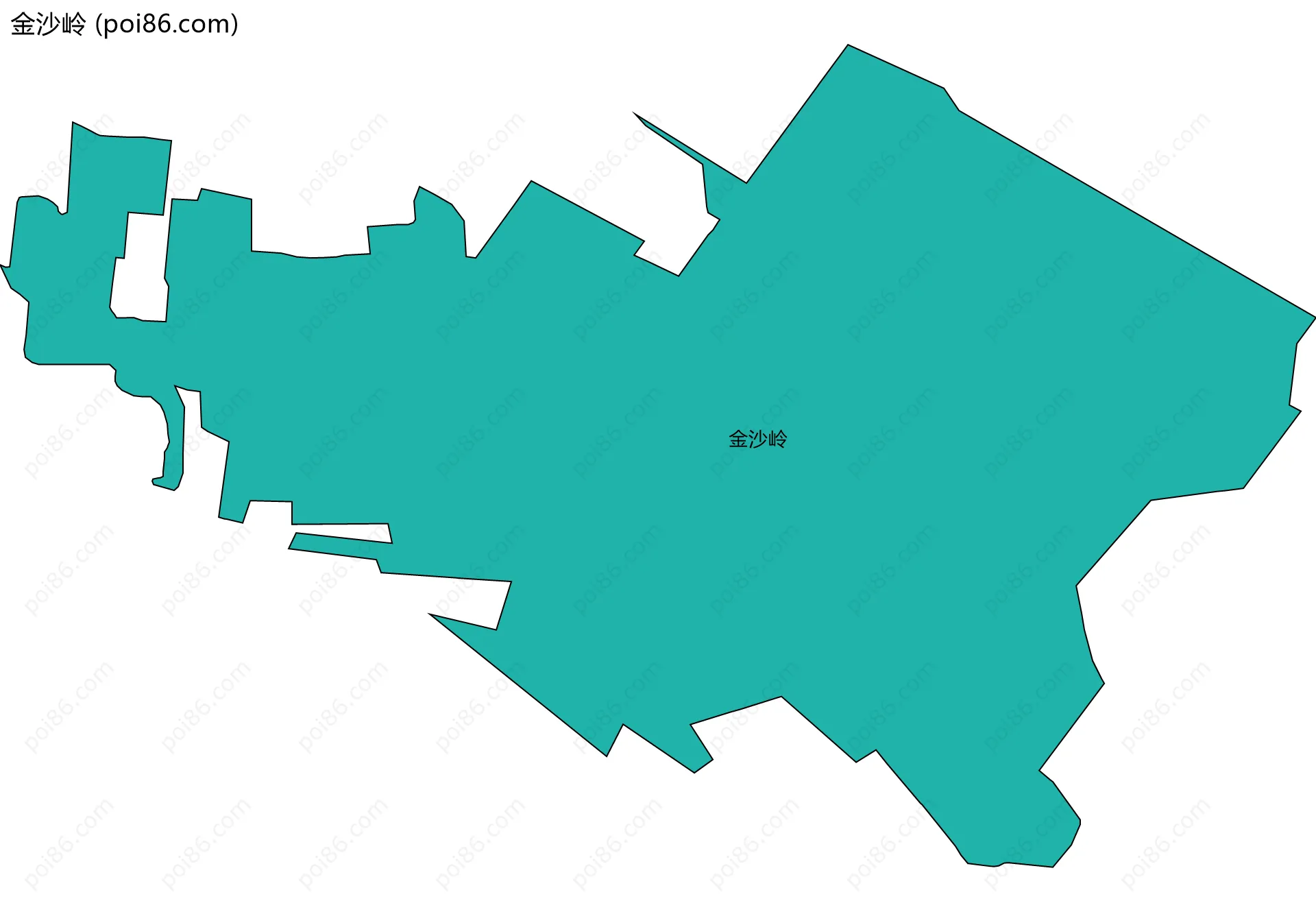 金沙岭边界地图