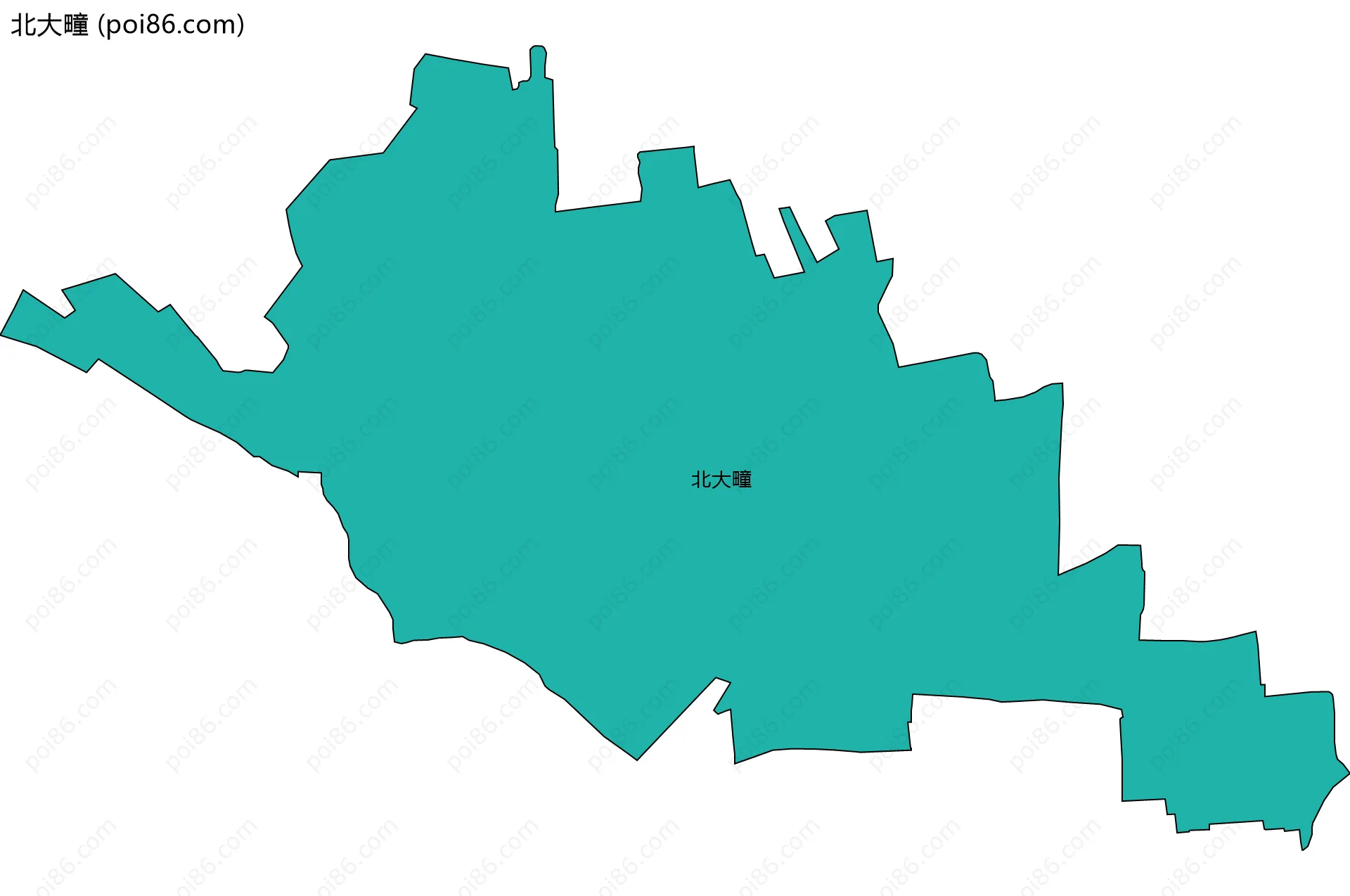 北大疃边界地图