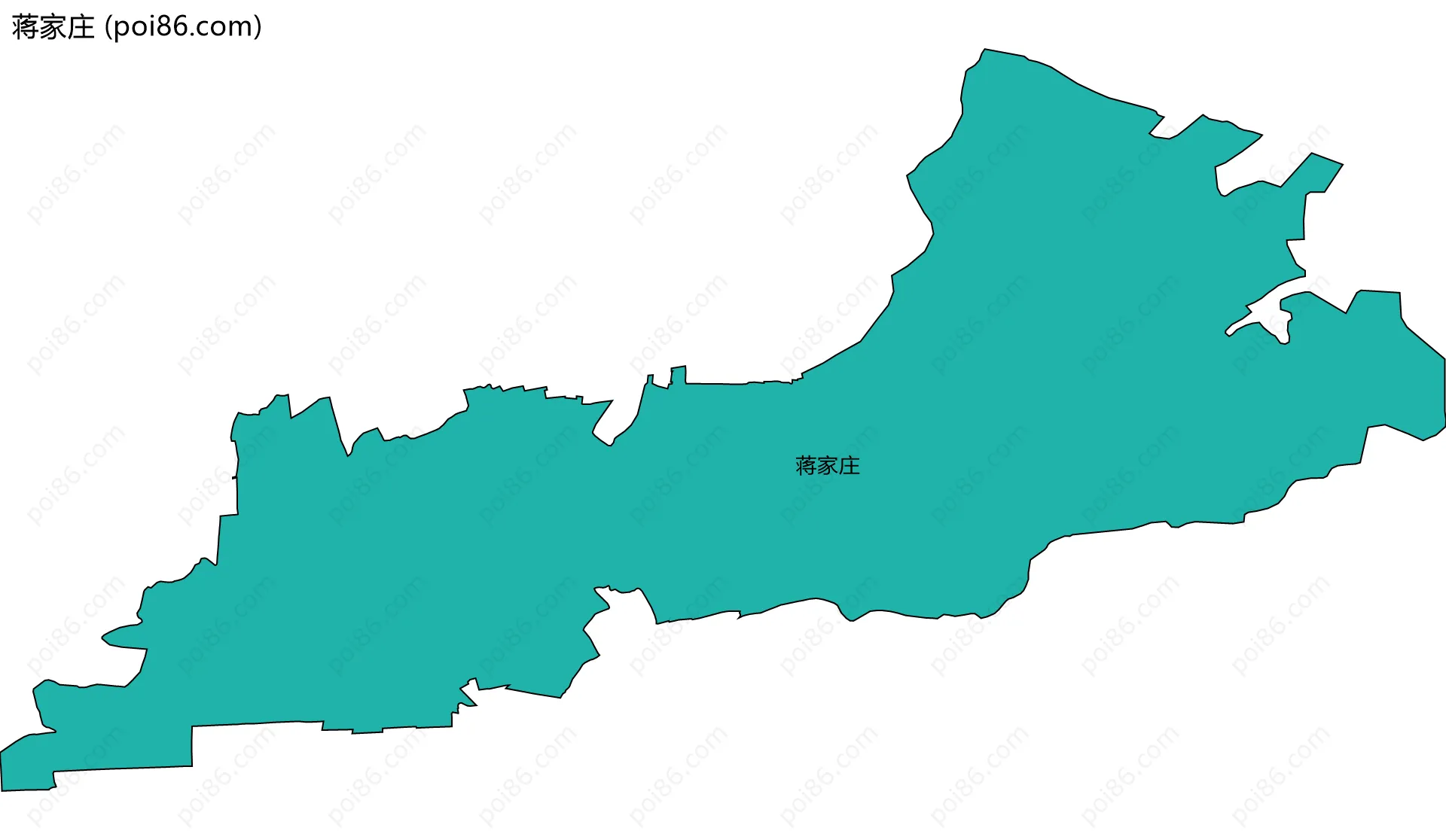 蒋家庄边界地图