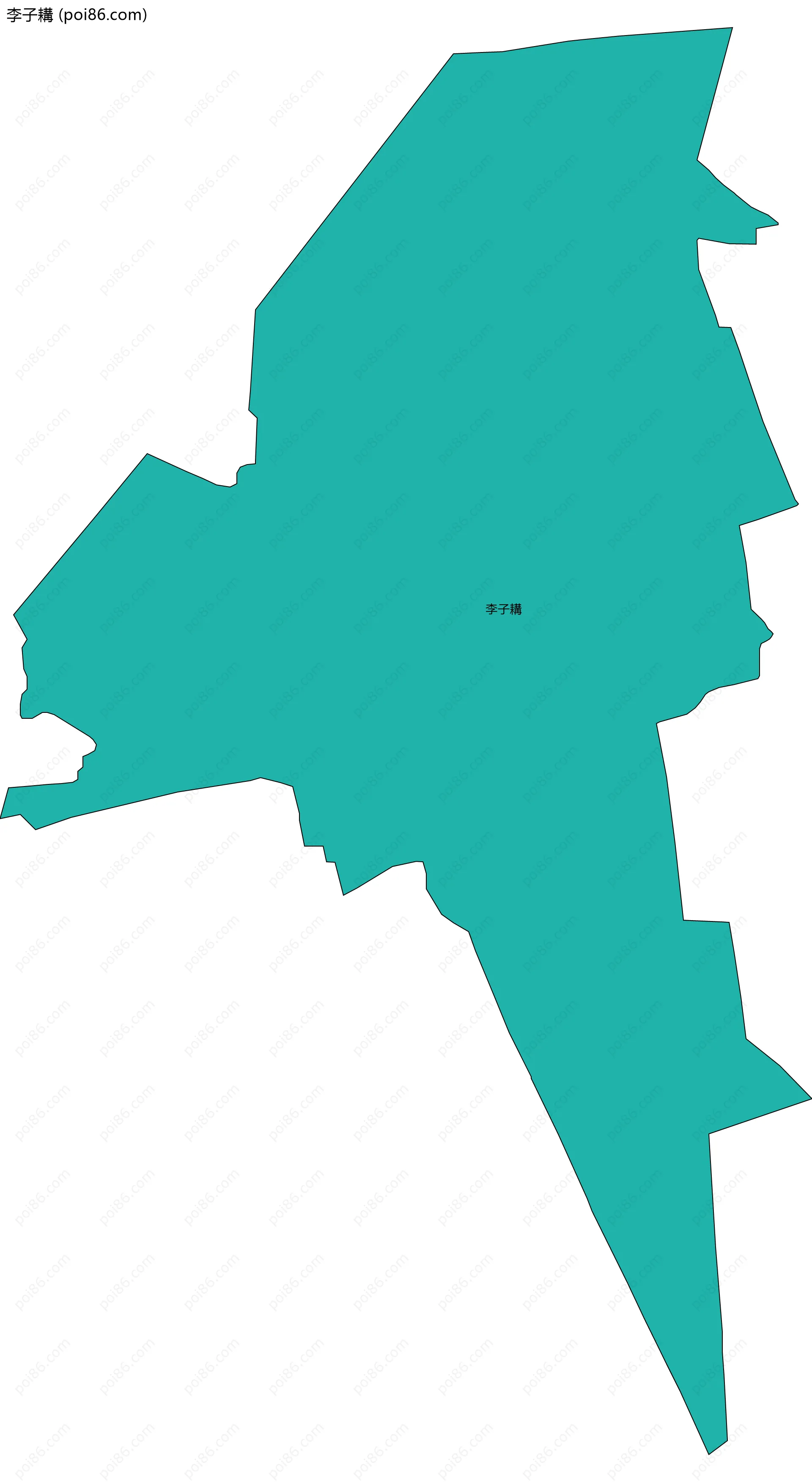 李子耩边界地图