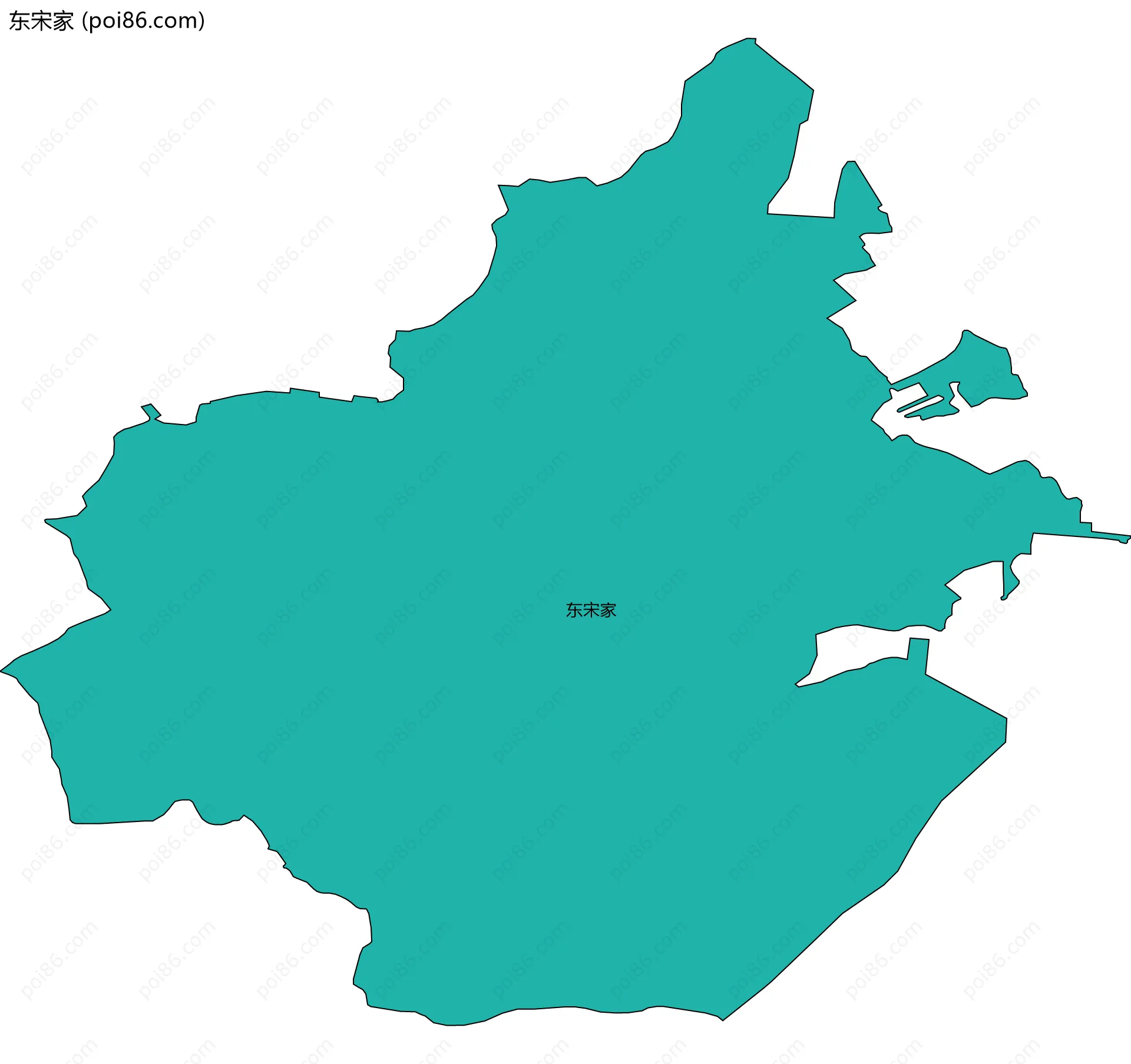 东宋家边界地图