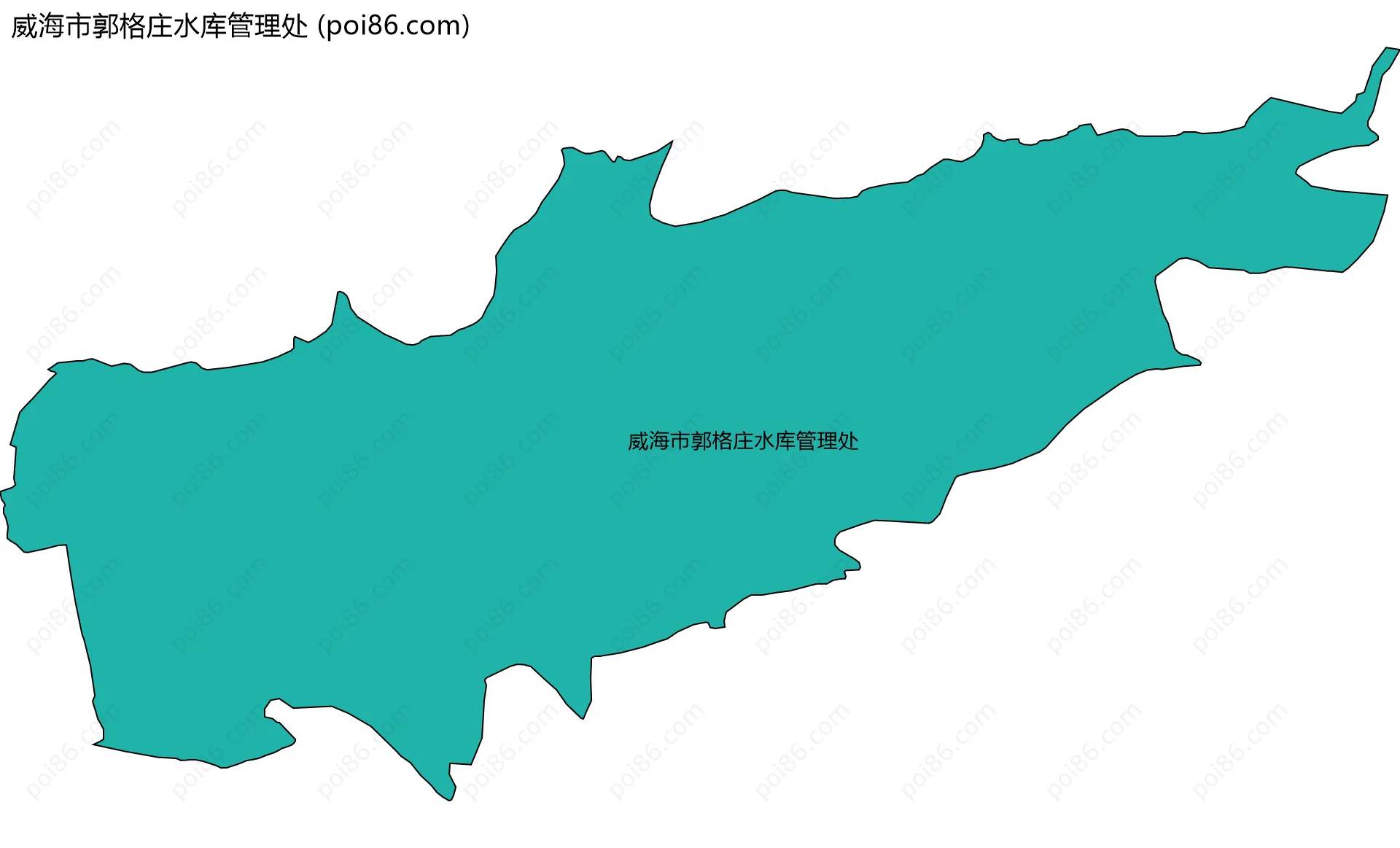 威海市郭格庄水库管理处边界地图