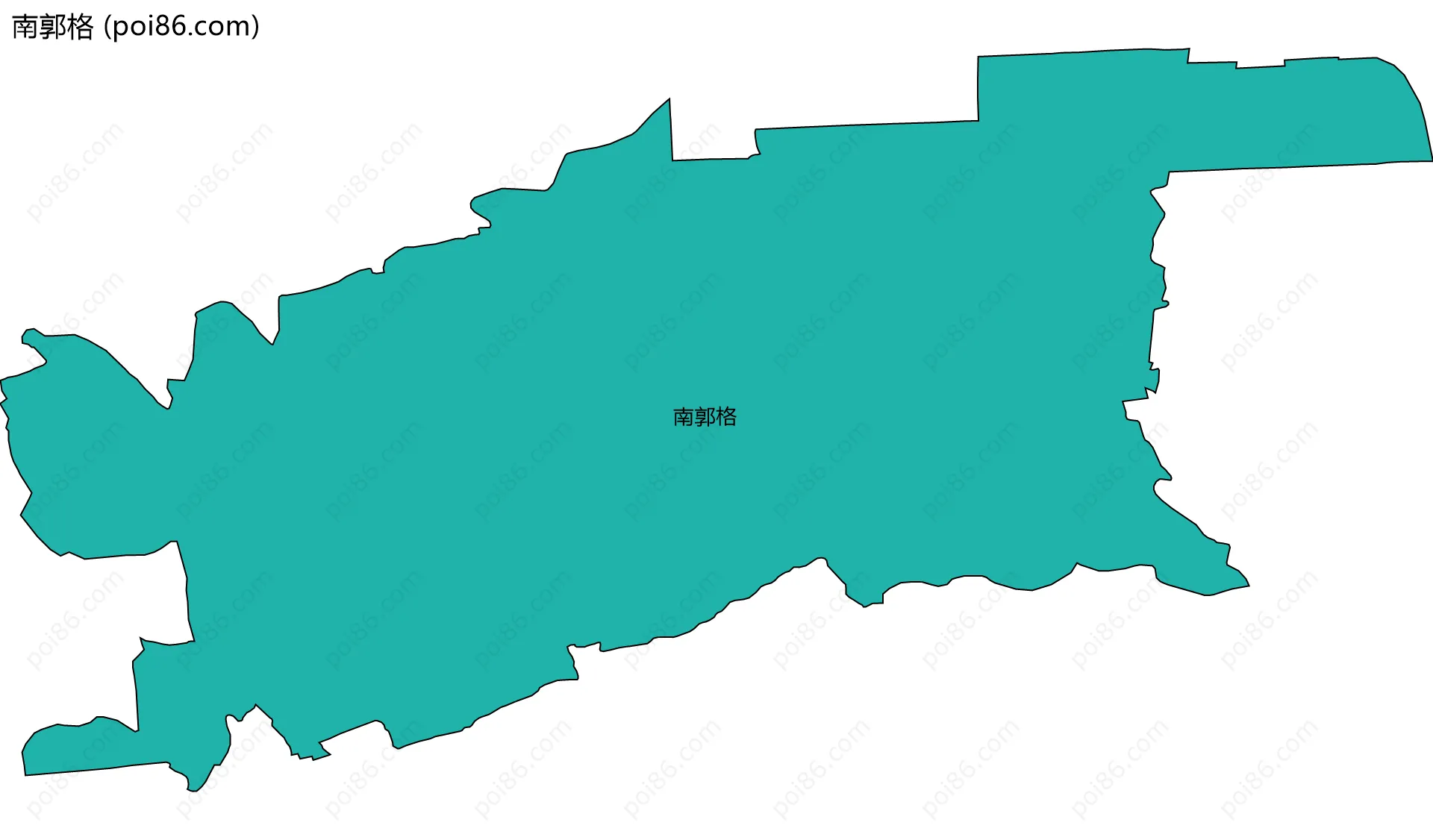 南郭格边界地图