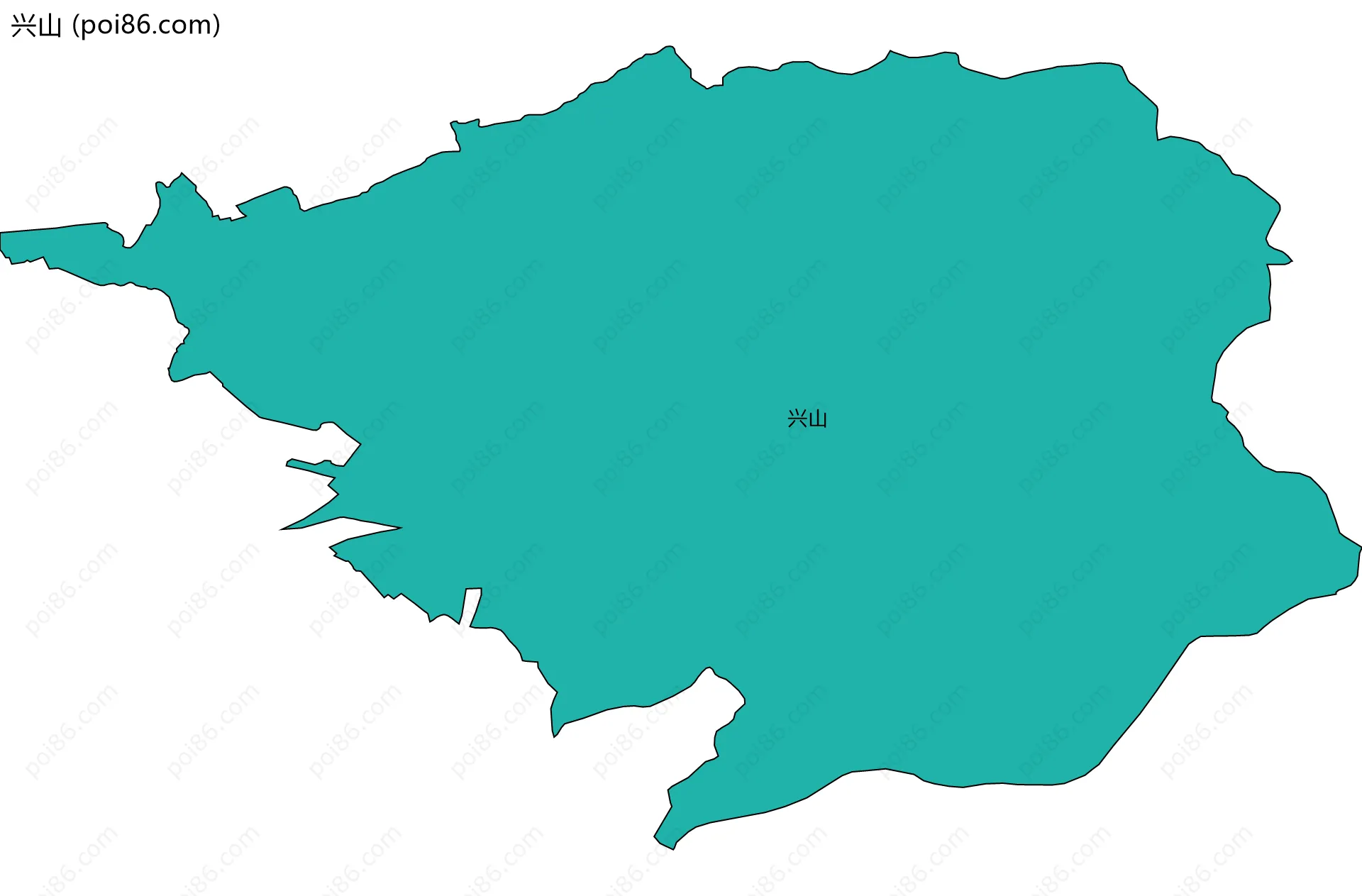 兴山边界地图