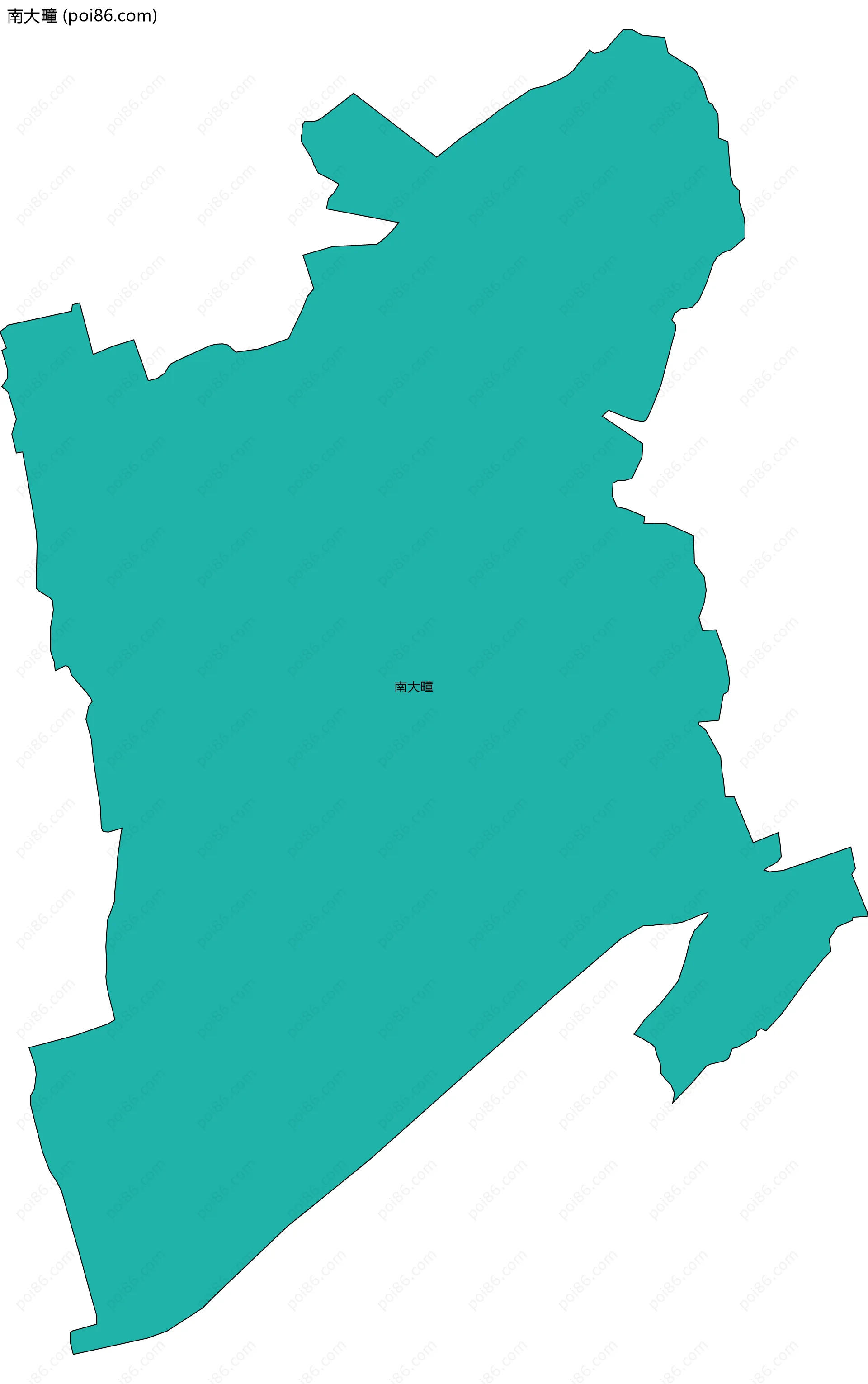 南大疃边界地图