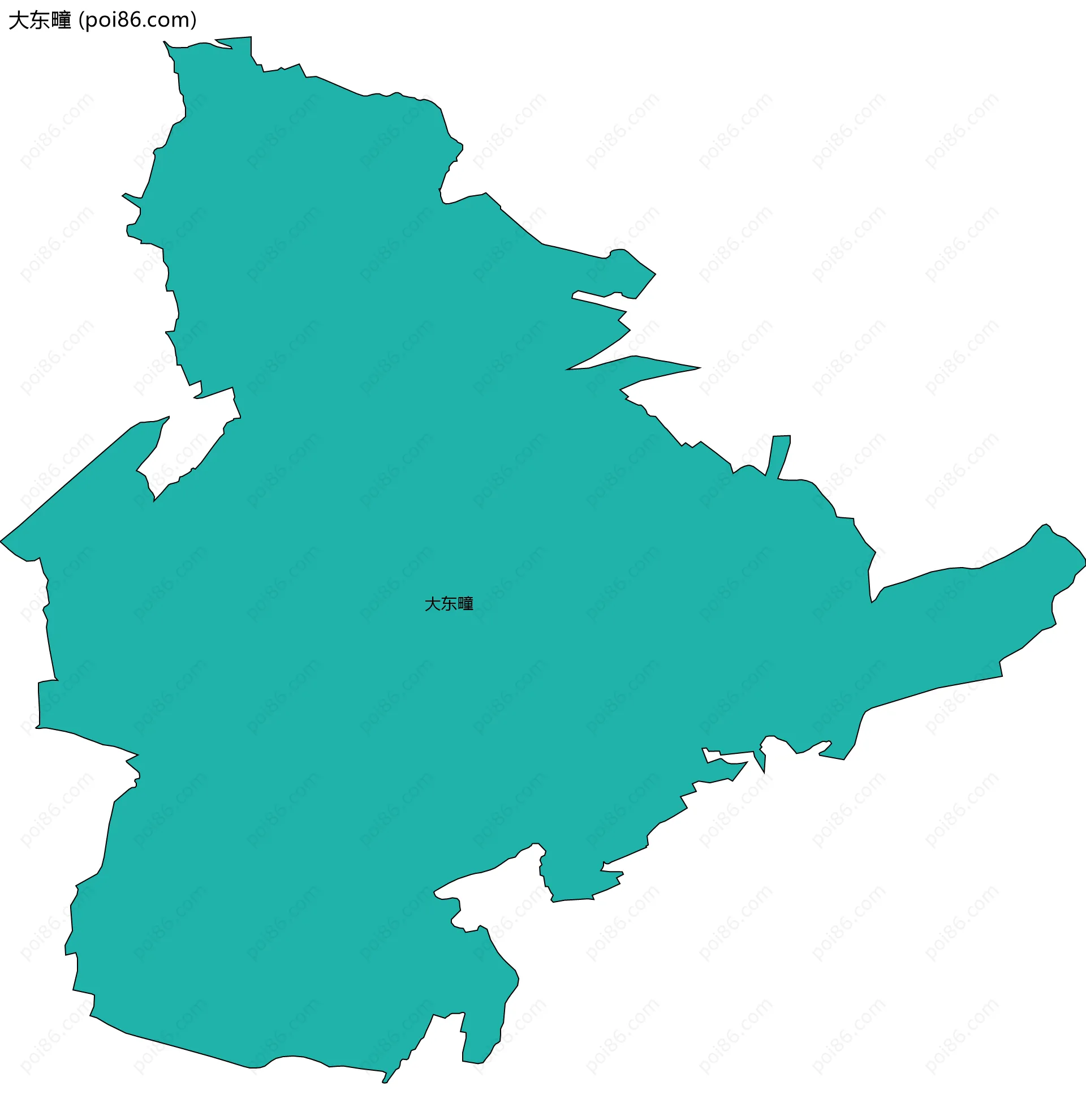 大东疃边界地图