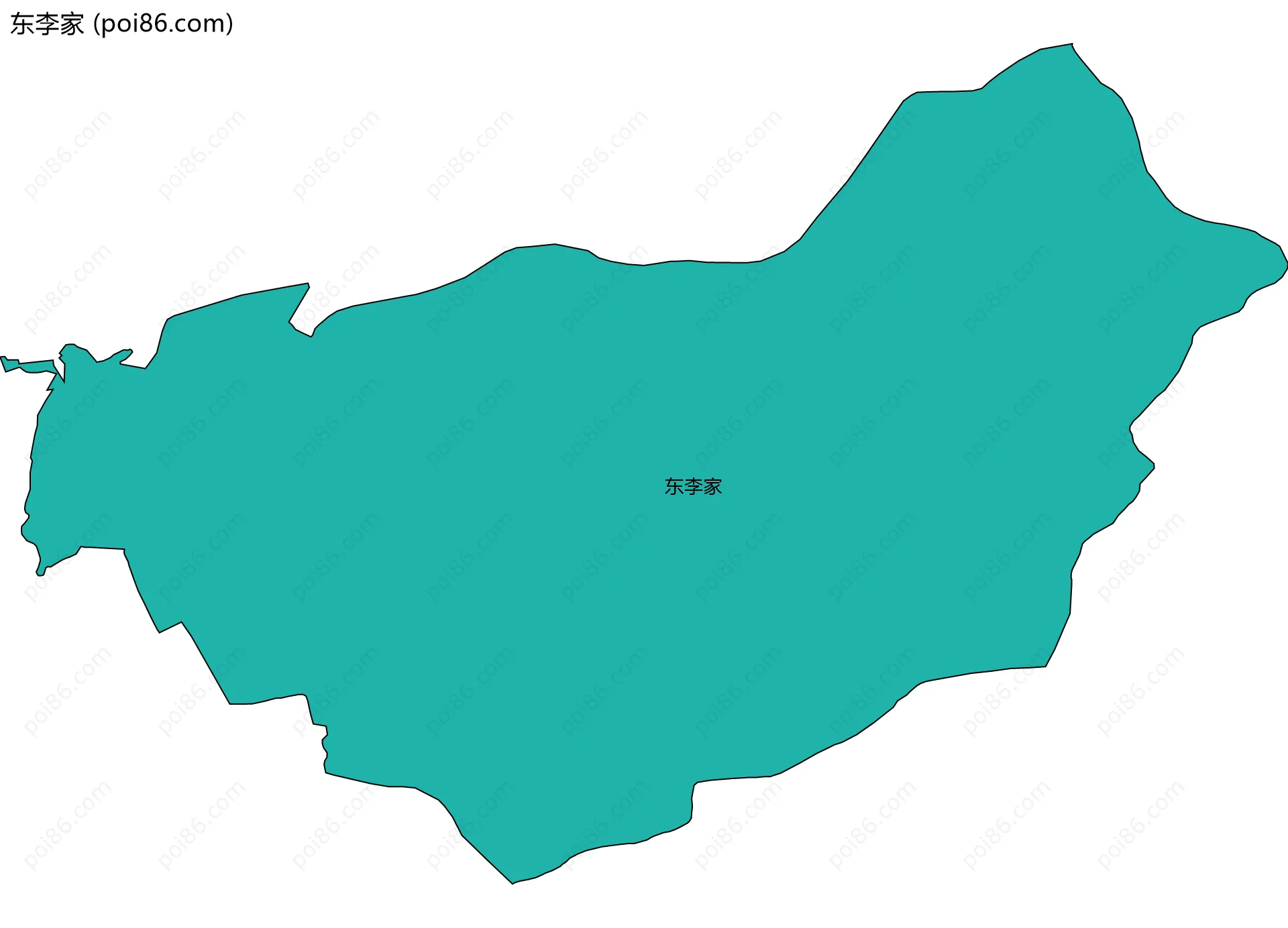 东李家边界地图
