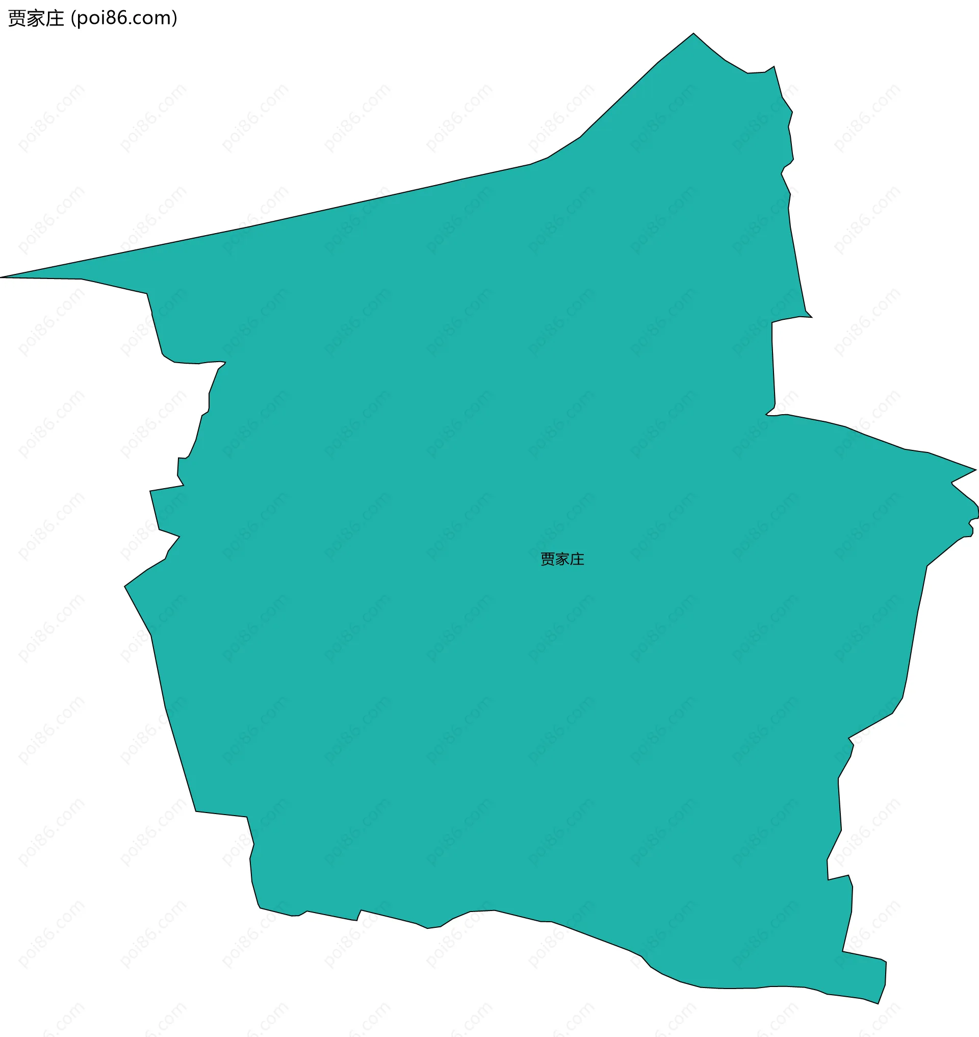 贾家庄边界地图