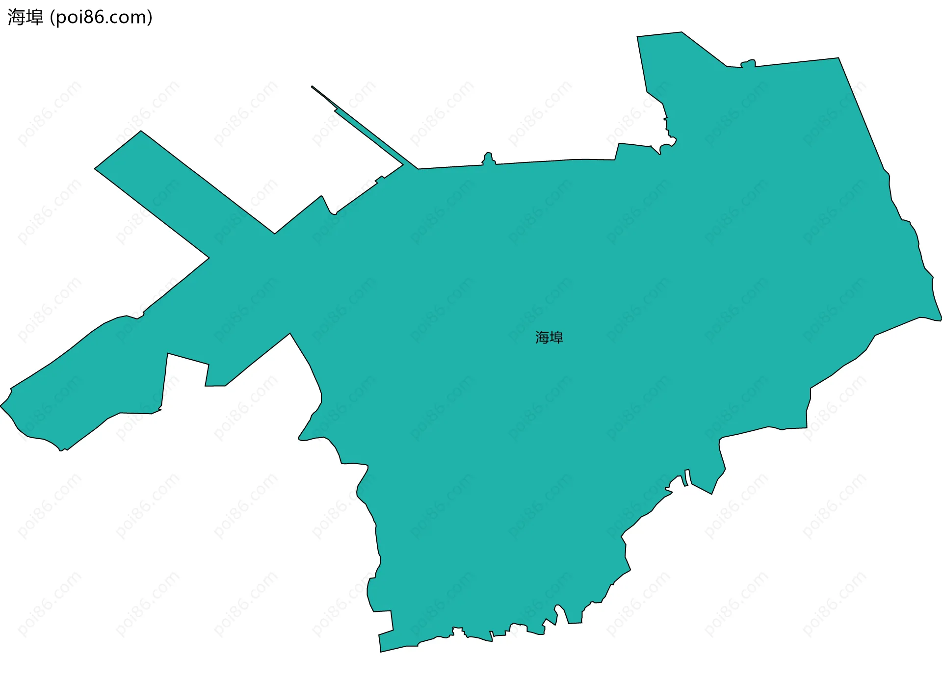 海埠边界地图