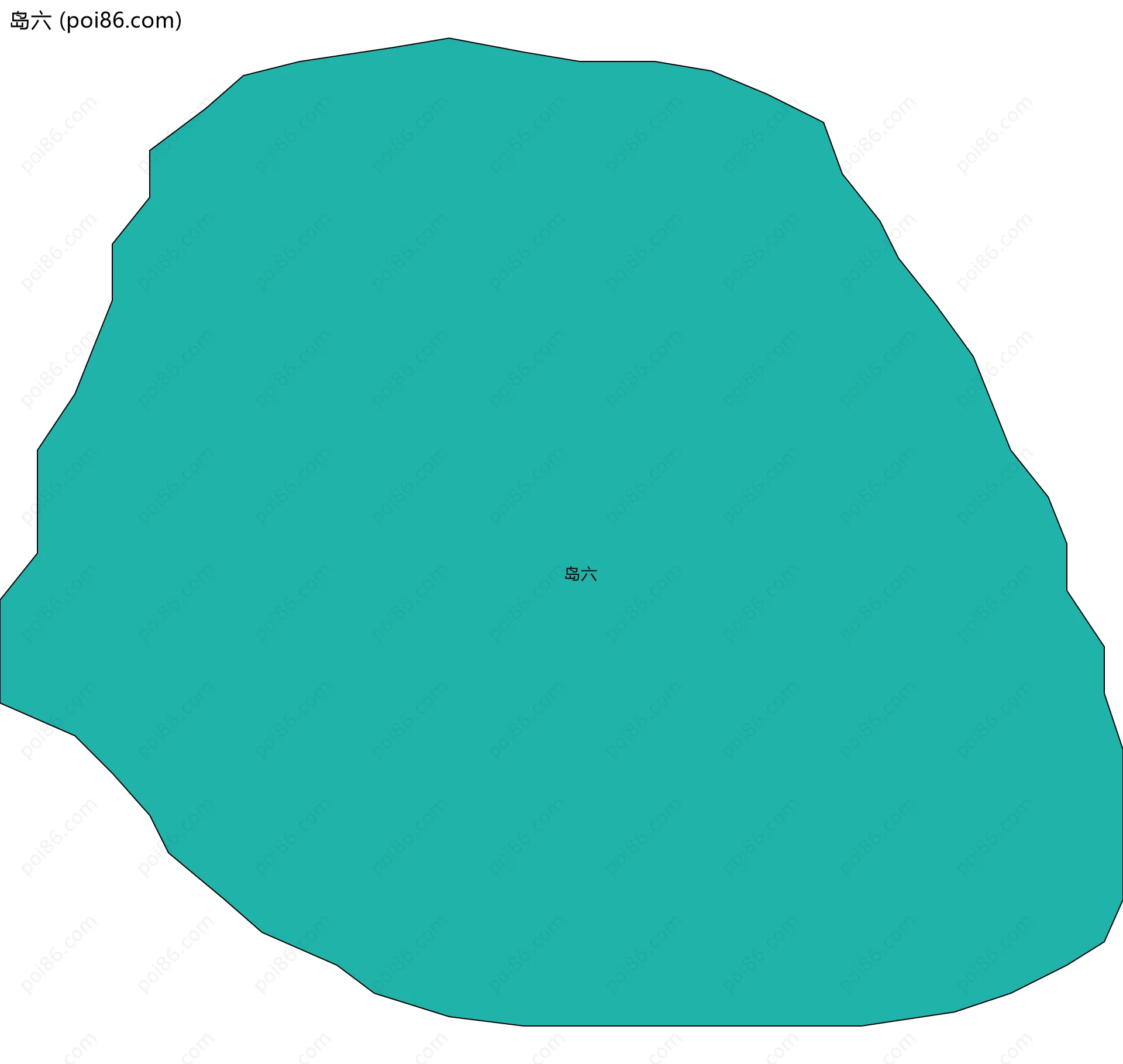 岛六边界地图